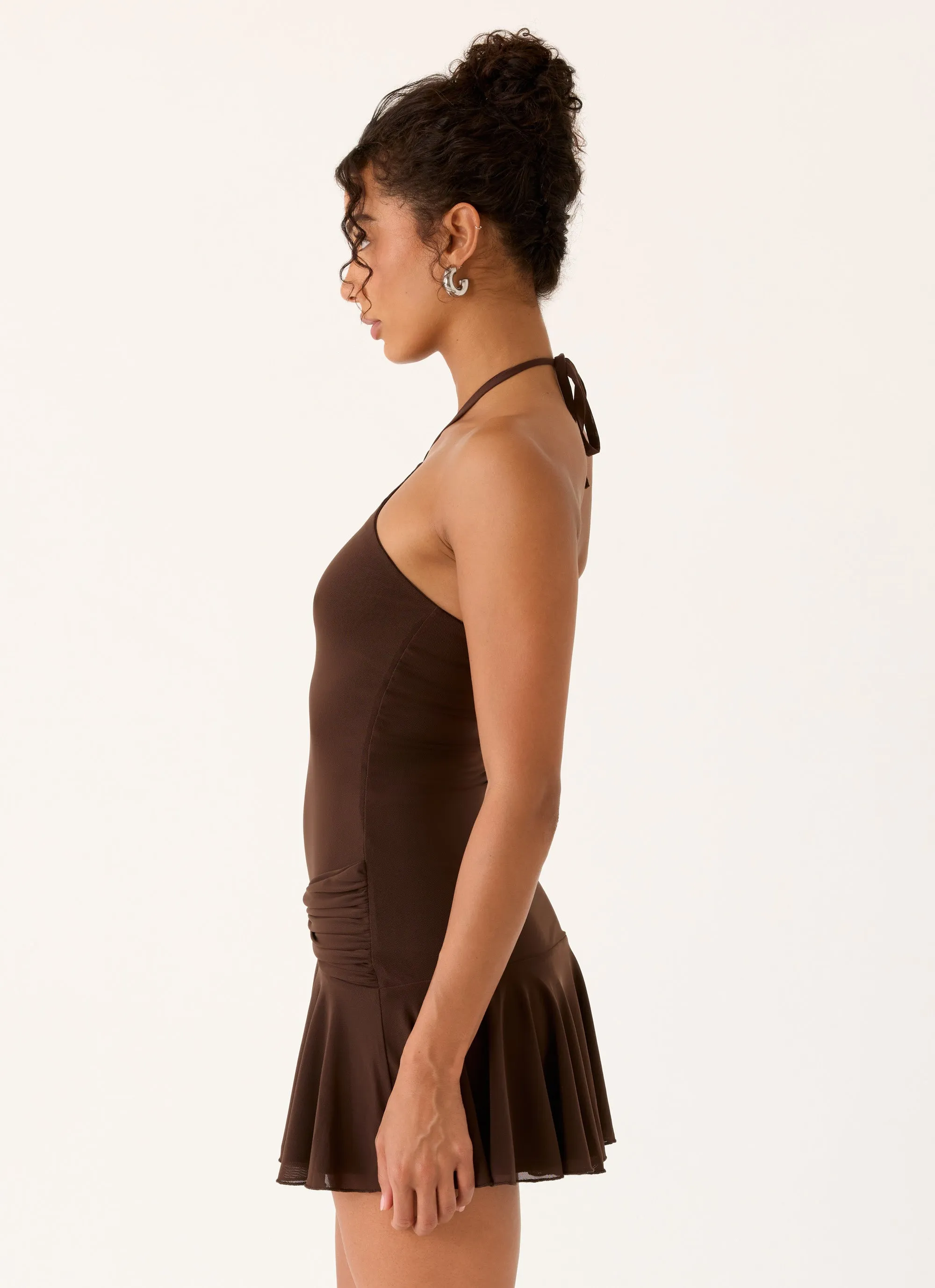 Elektra Mini Dress - Chocolate sold by Peppermayo product image thumbnail 2