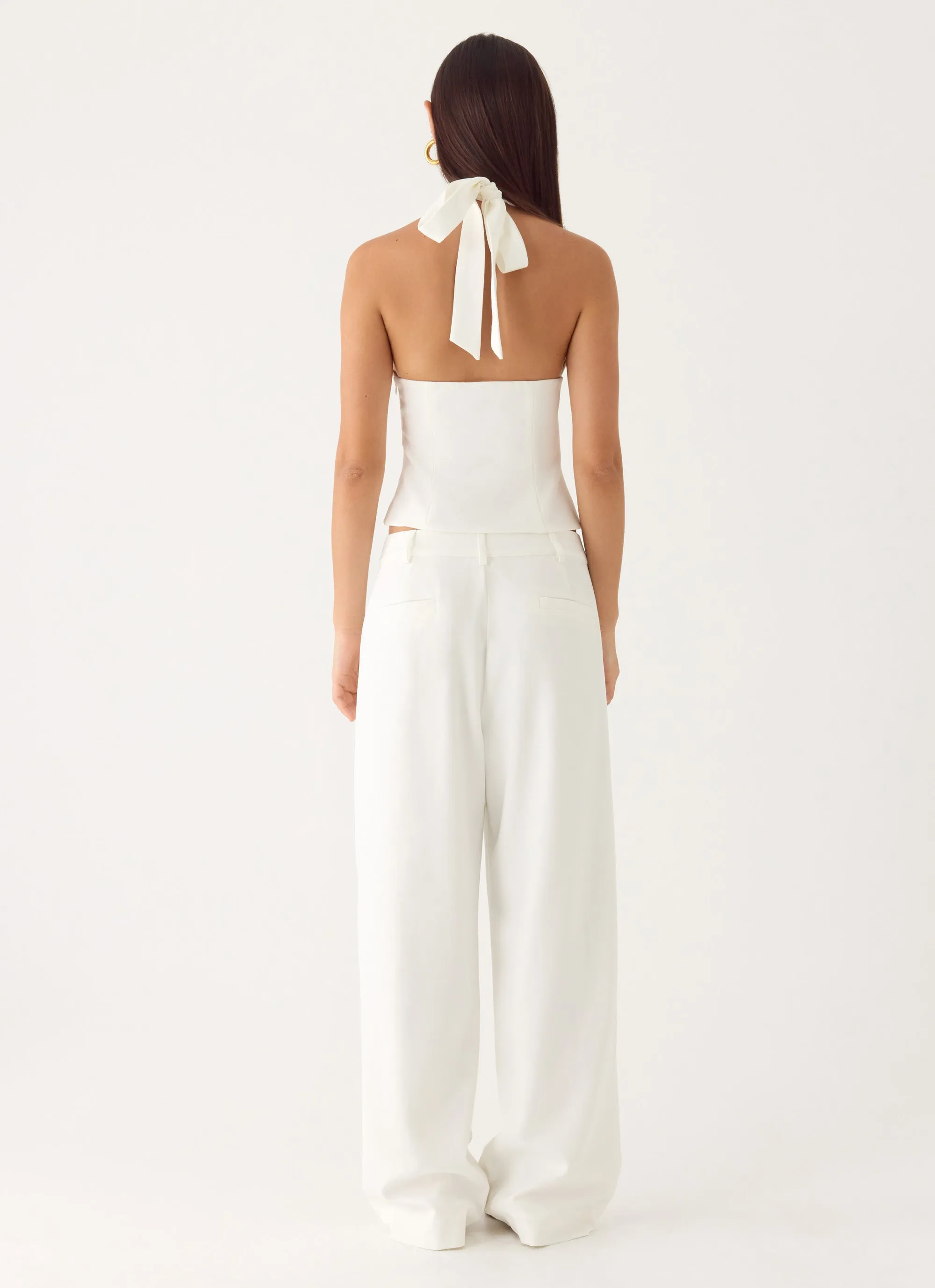 Sora Low Rise Pant - White sold by Peppermayo product image thumbnail 2