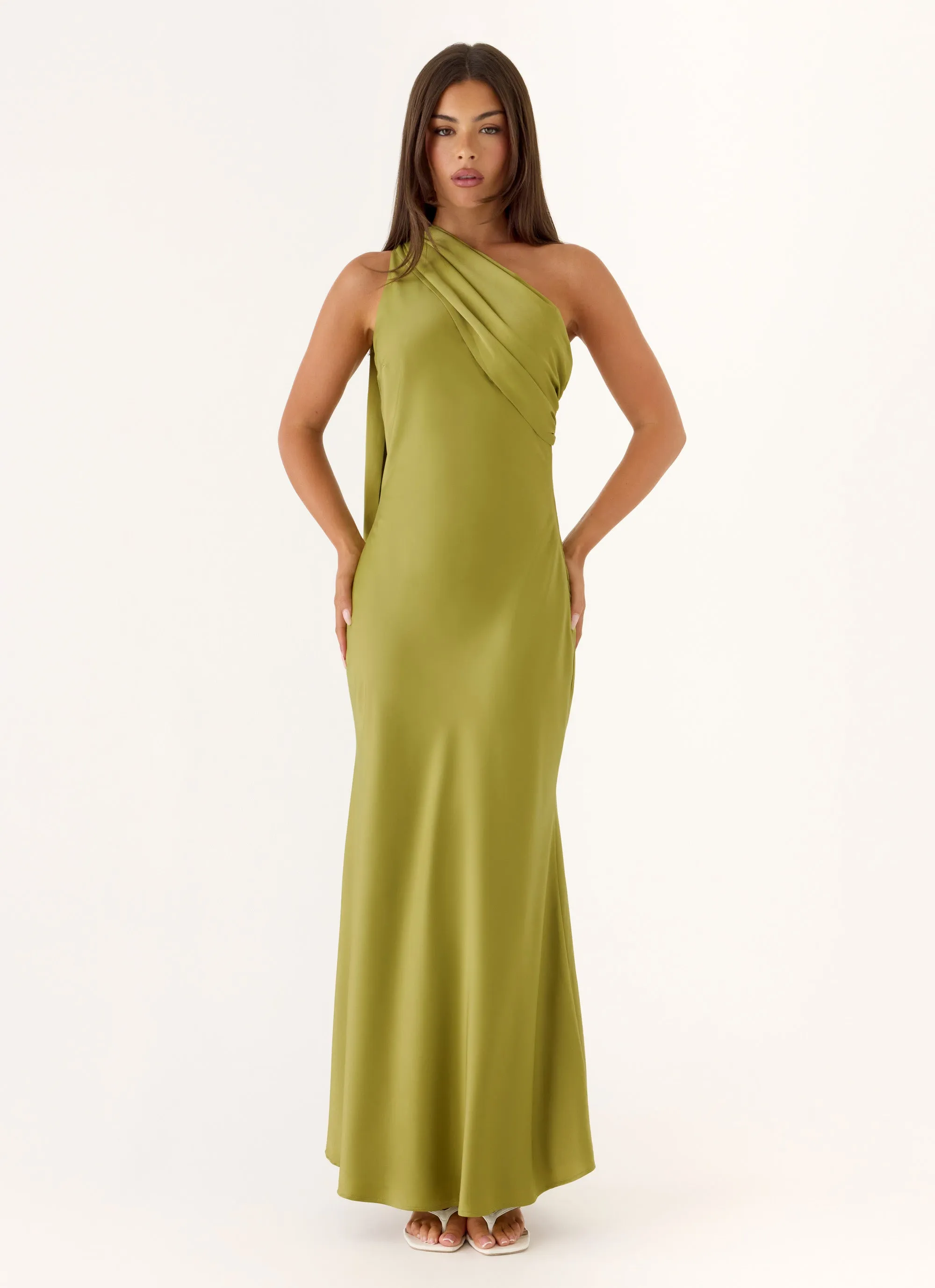 Elena Maxi Dress - Fern Green sold by Peppermayo