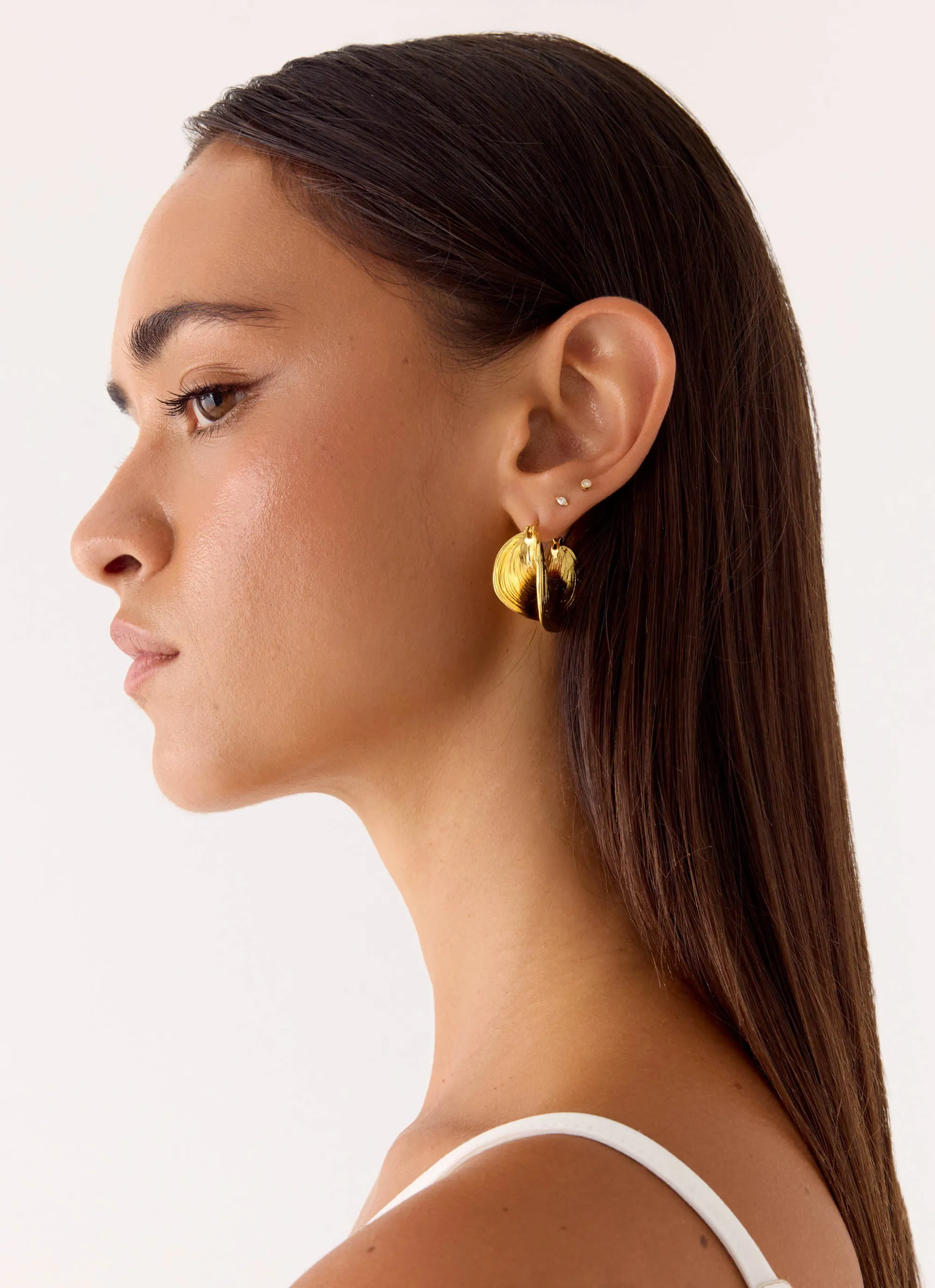 Sol Beam Earrings - Gold sold by Peppermayo product image thumbnail 3