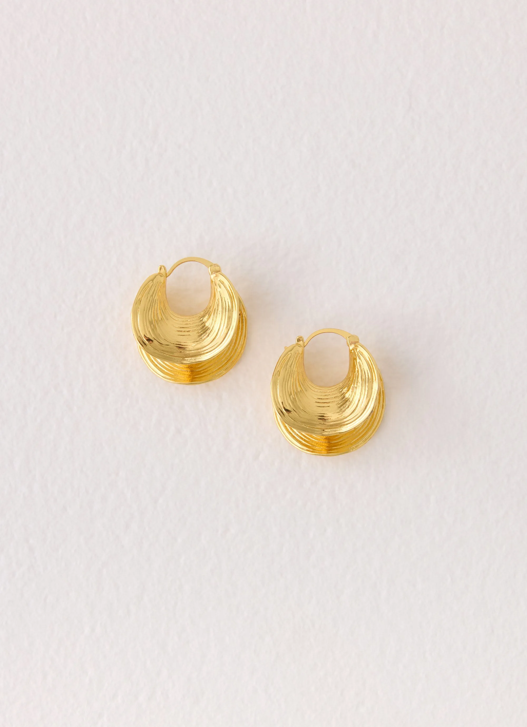 Sol Beam Earrings - Gold sold by Peppermayo