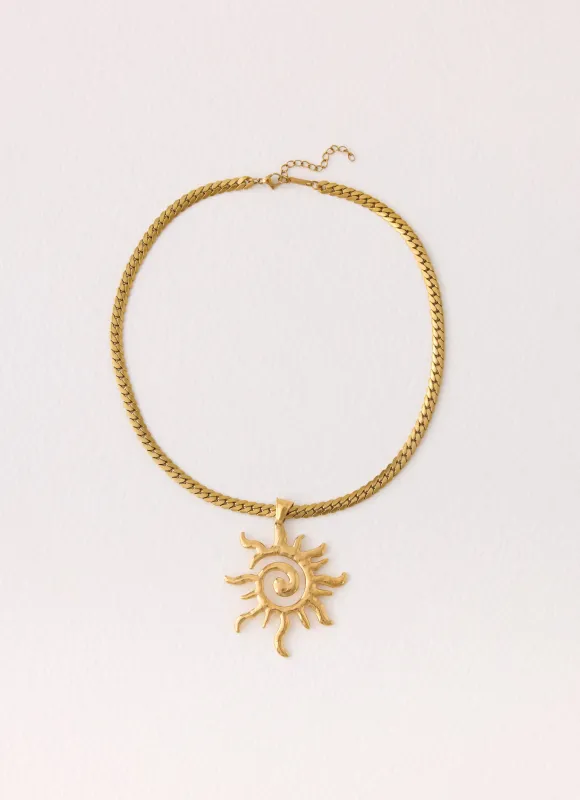 Dawnline Necklace - Gold made by Peppermayo