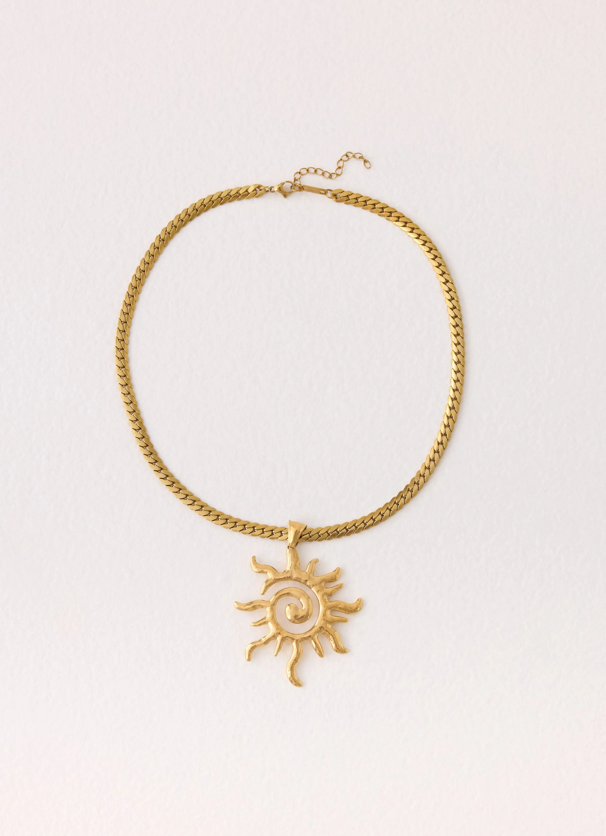 Dawnline Necklace - Gold sold by Peppermayo