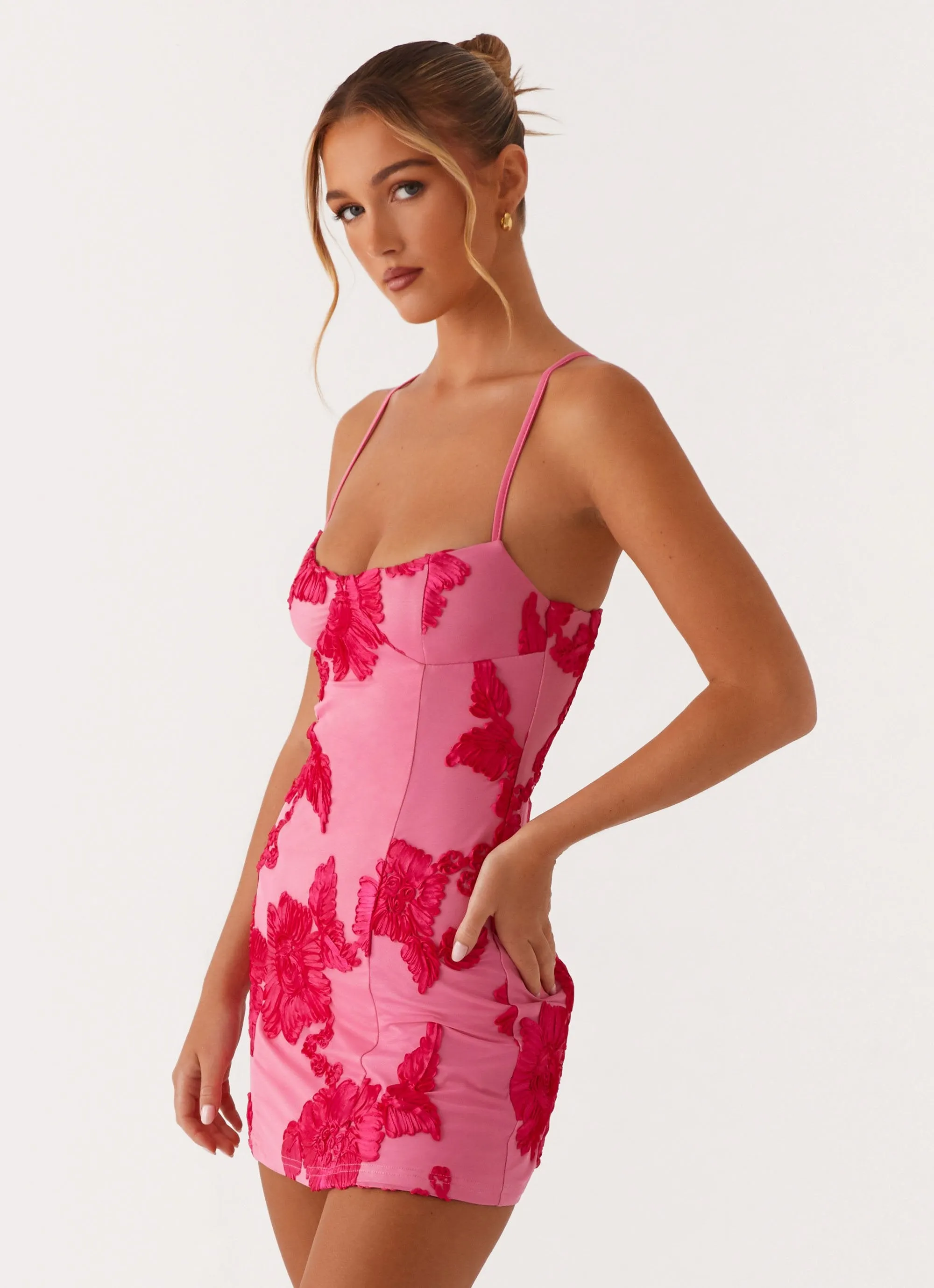 Alivia Micro Mini Dress - Pink sold by Peppermayo product image thumbnail 3