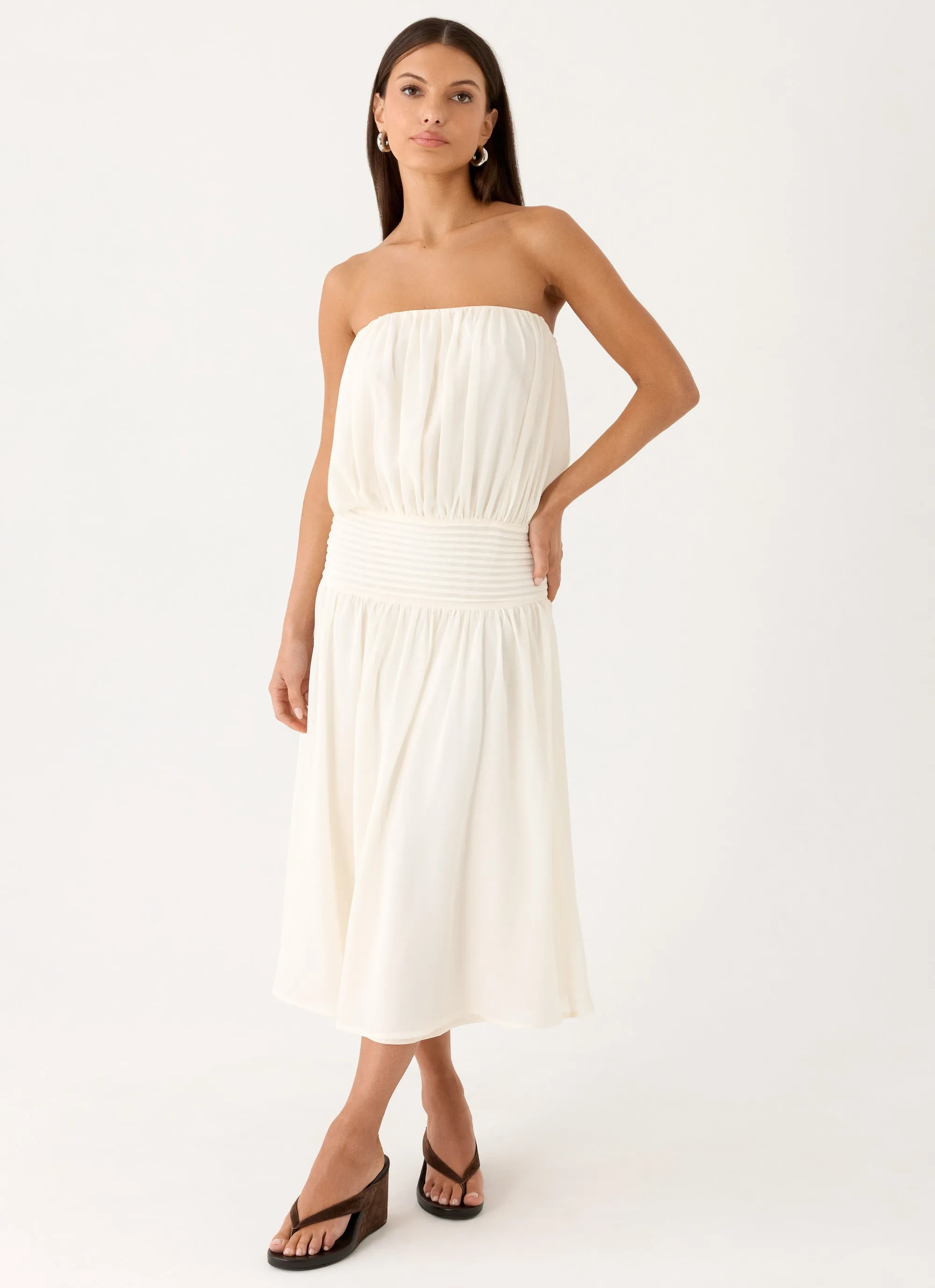 Calanthe Midi Dress - Ivory sold by Peppermayo product image thumbnail 4