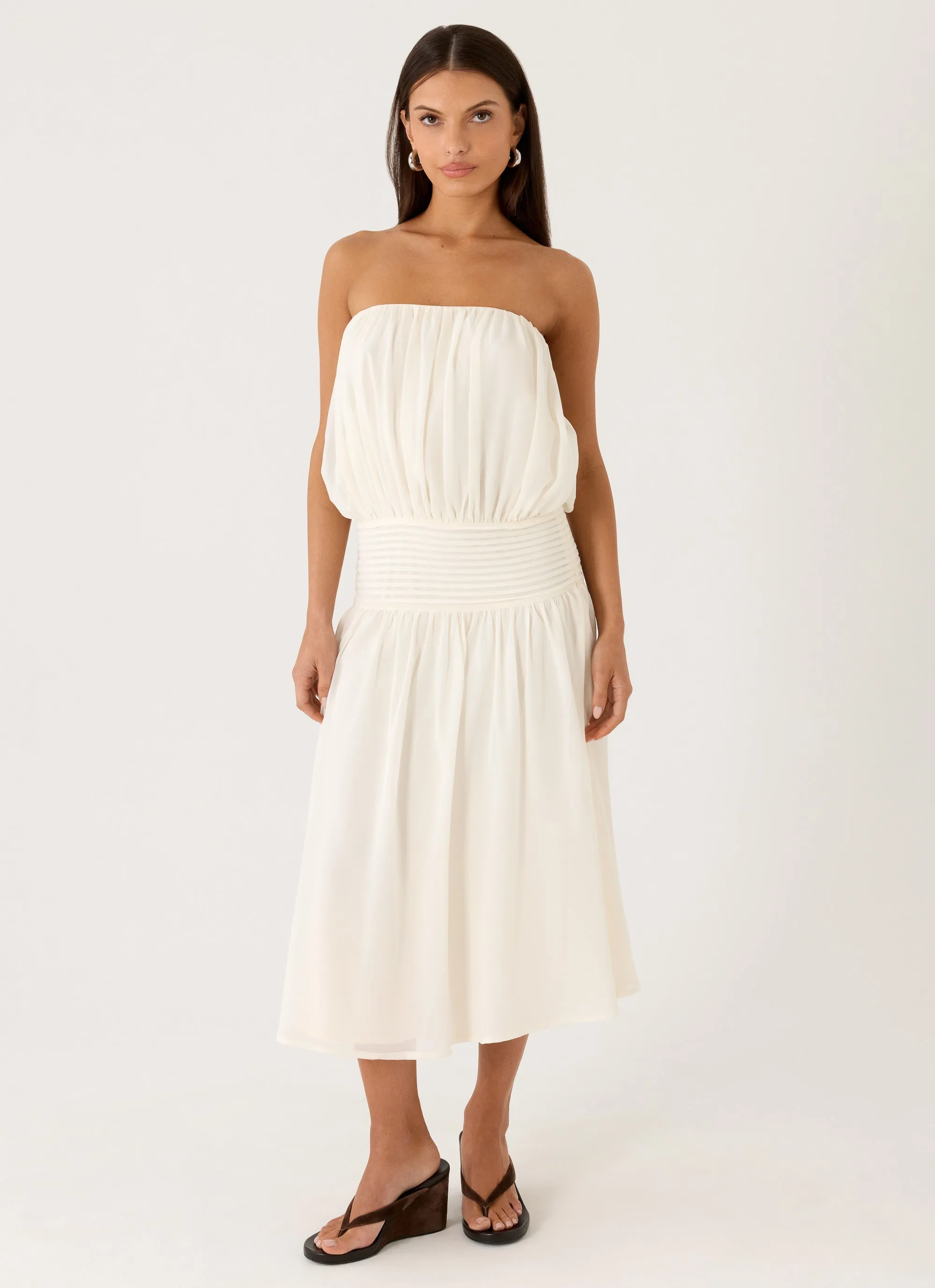 Calanthe Midi Dress - Ivory sold by Peppermayo product image thumbnail 5