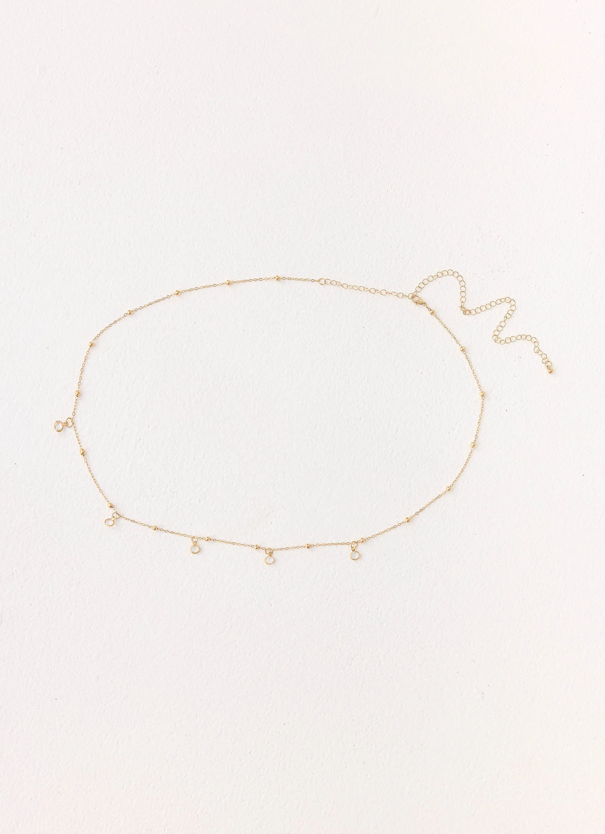 Crystal Haze Belly Chain - Gold sold by Peppermayo