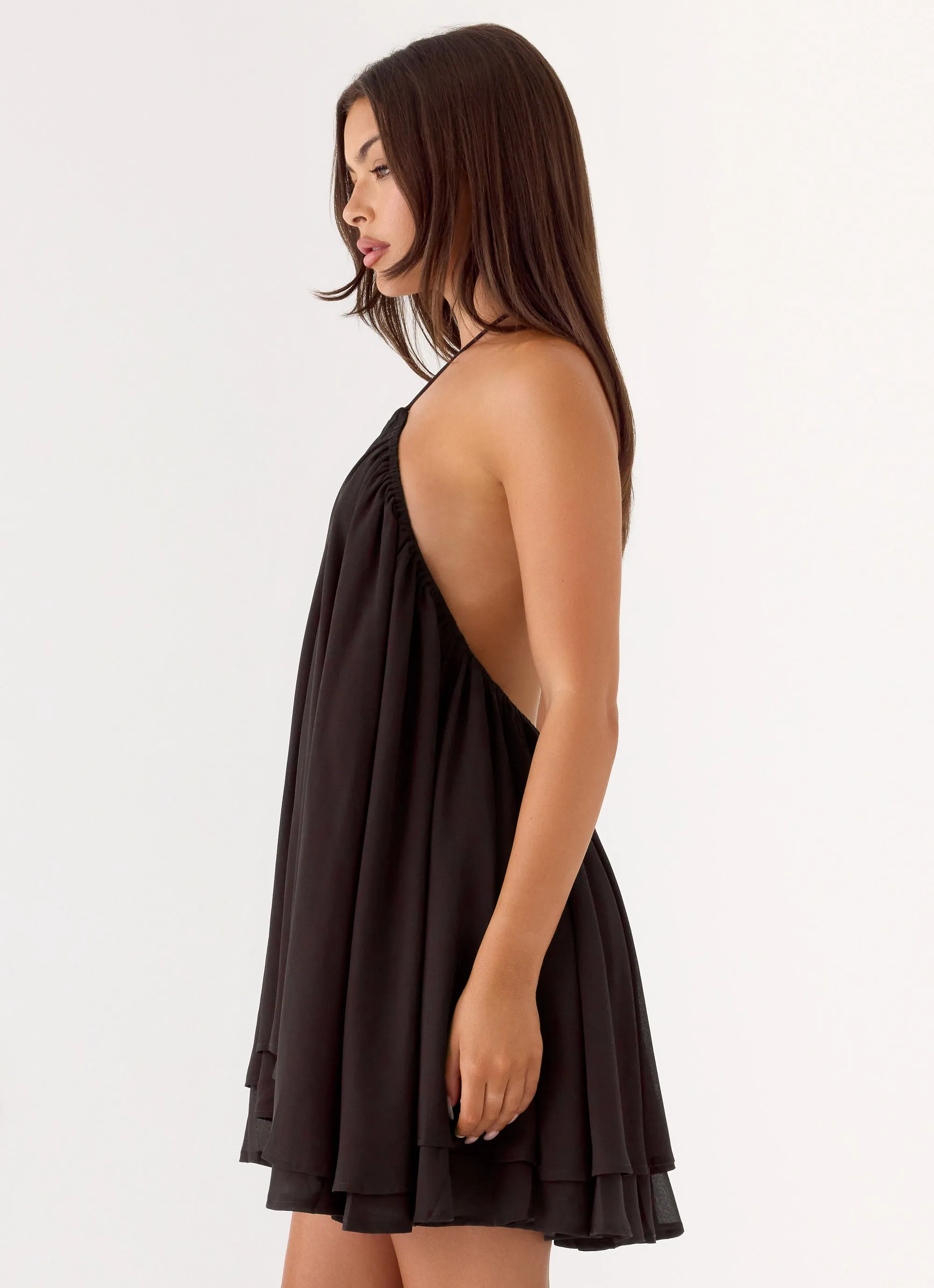 Alicelle Halter Mini Dress - Chocolate sold by Peppermayo product image thumbnail 2