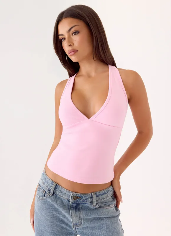 Lua Halter Top - Pink made by Peppermayo