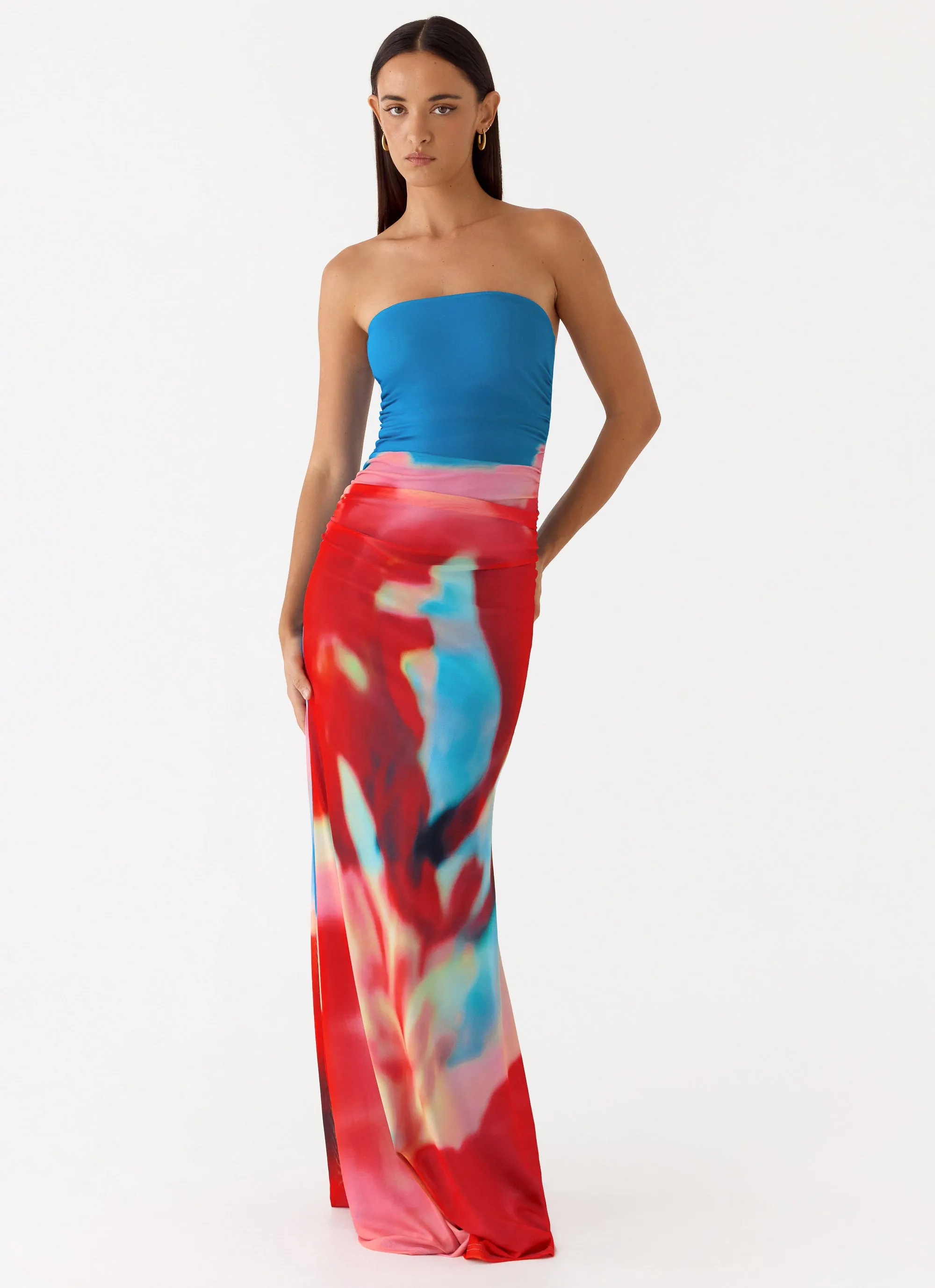 Iroha Strapless Maxi Dress - Twilight Petal sold by Peppermayo product image thumbnail 5