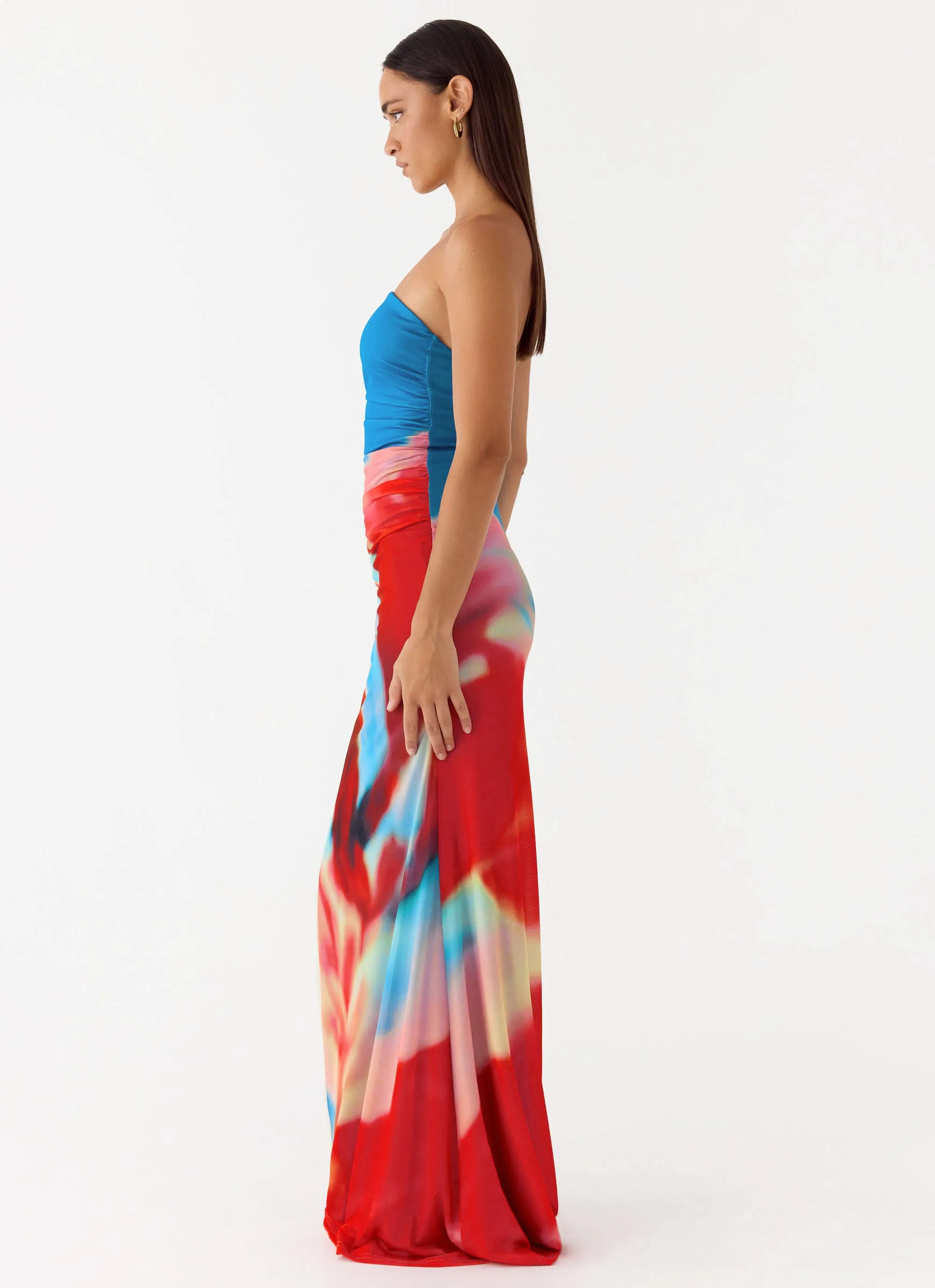 Iroha Strapless Maxi Dress - Twilight Petal sold by Peppermayo product image thumbnail 2