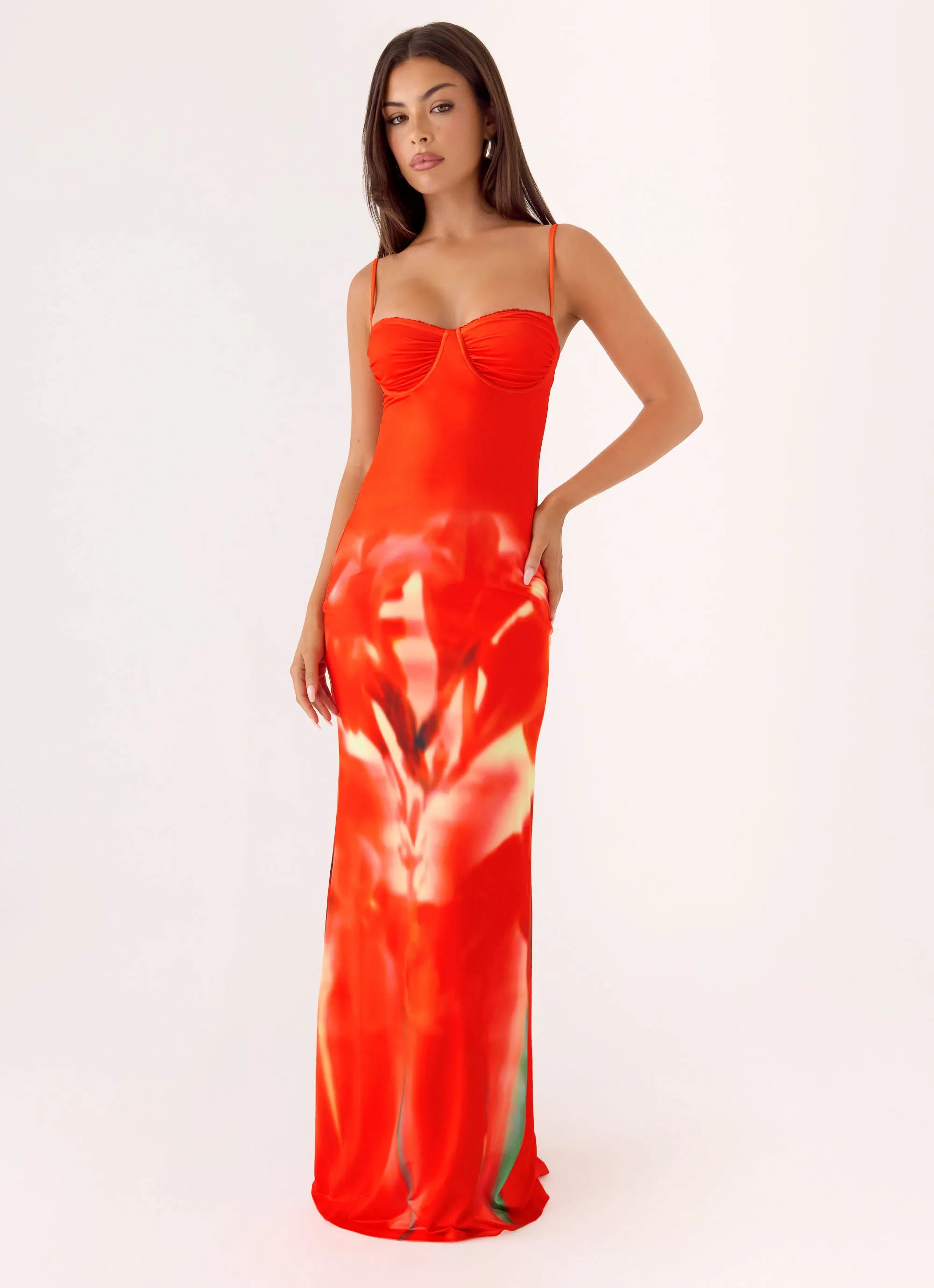 Vamonos Maxi Dress - Fire Petal sold by Peppermayo product image thumbnail 4