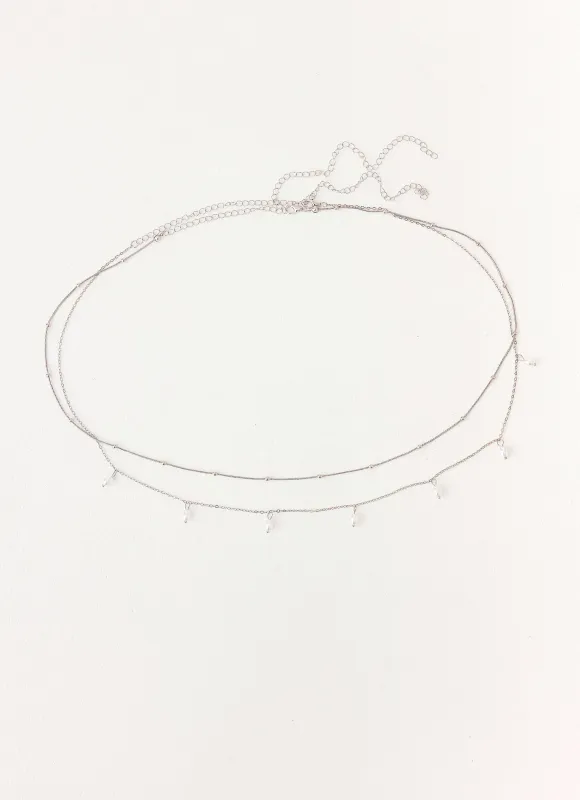 Blush Pearl Belly Chain - Silver sold by Peppermayo