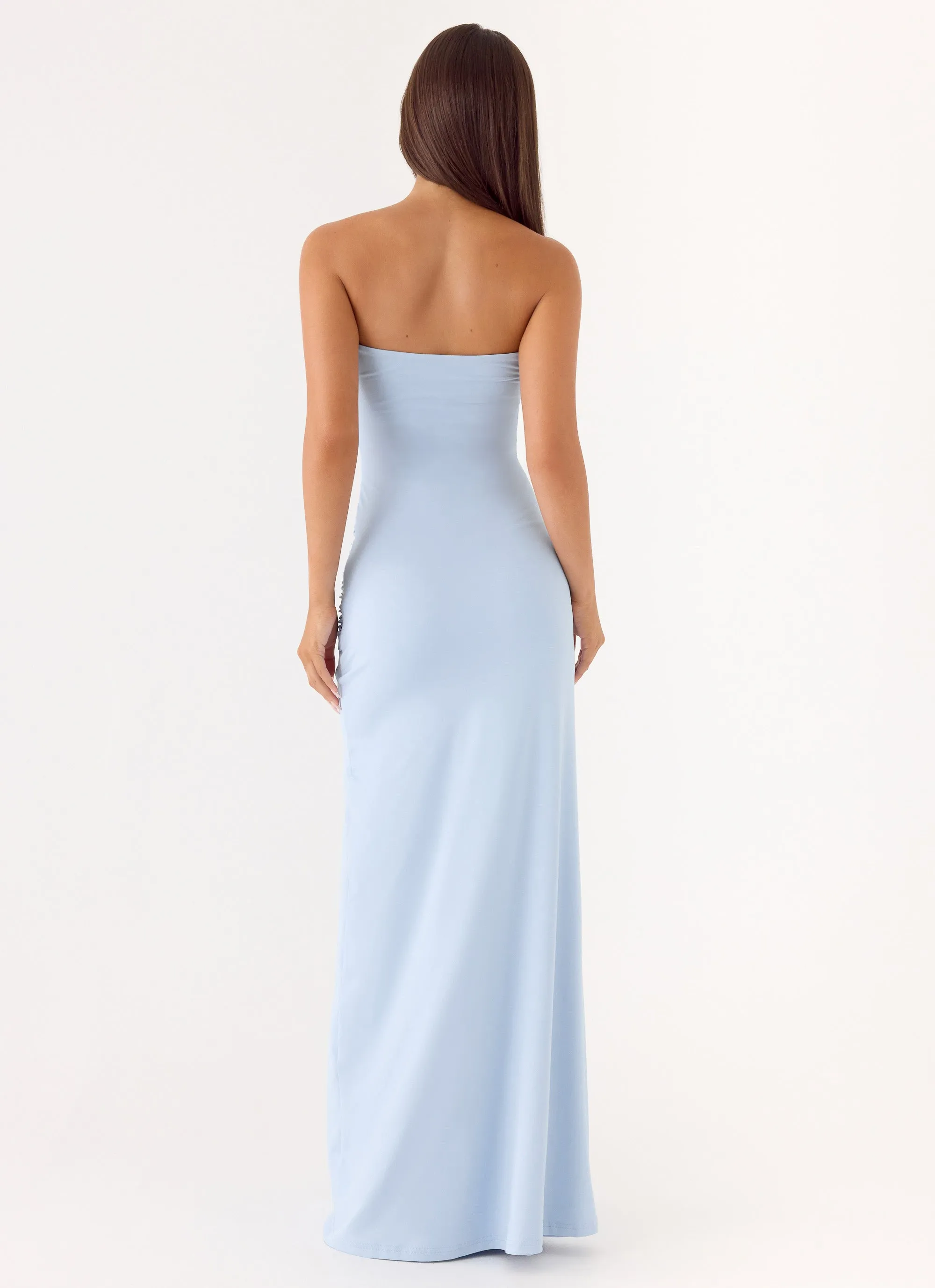 Dimmi Strapless Maxi Dress - Blue sold by Peppermayo product image thumbnail 3