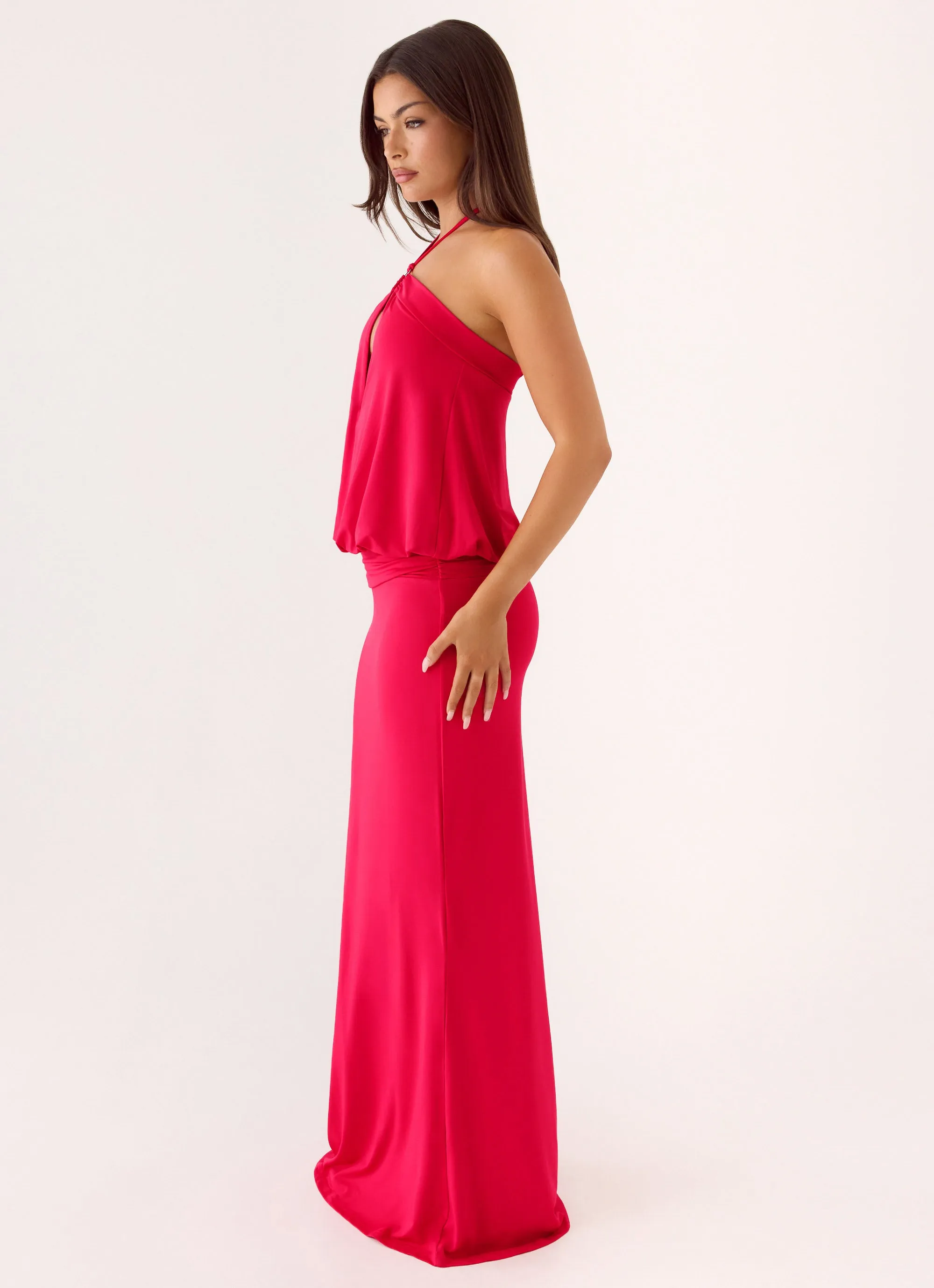 Telling You Maxi Dress - Red Magenta sold by Peppermayo product image thumbnail 2