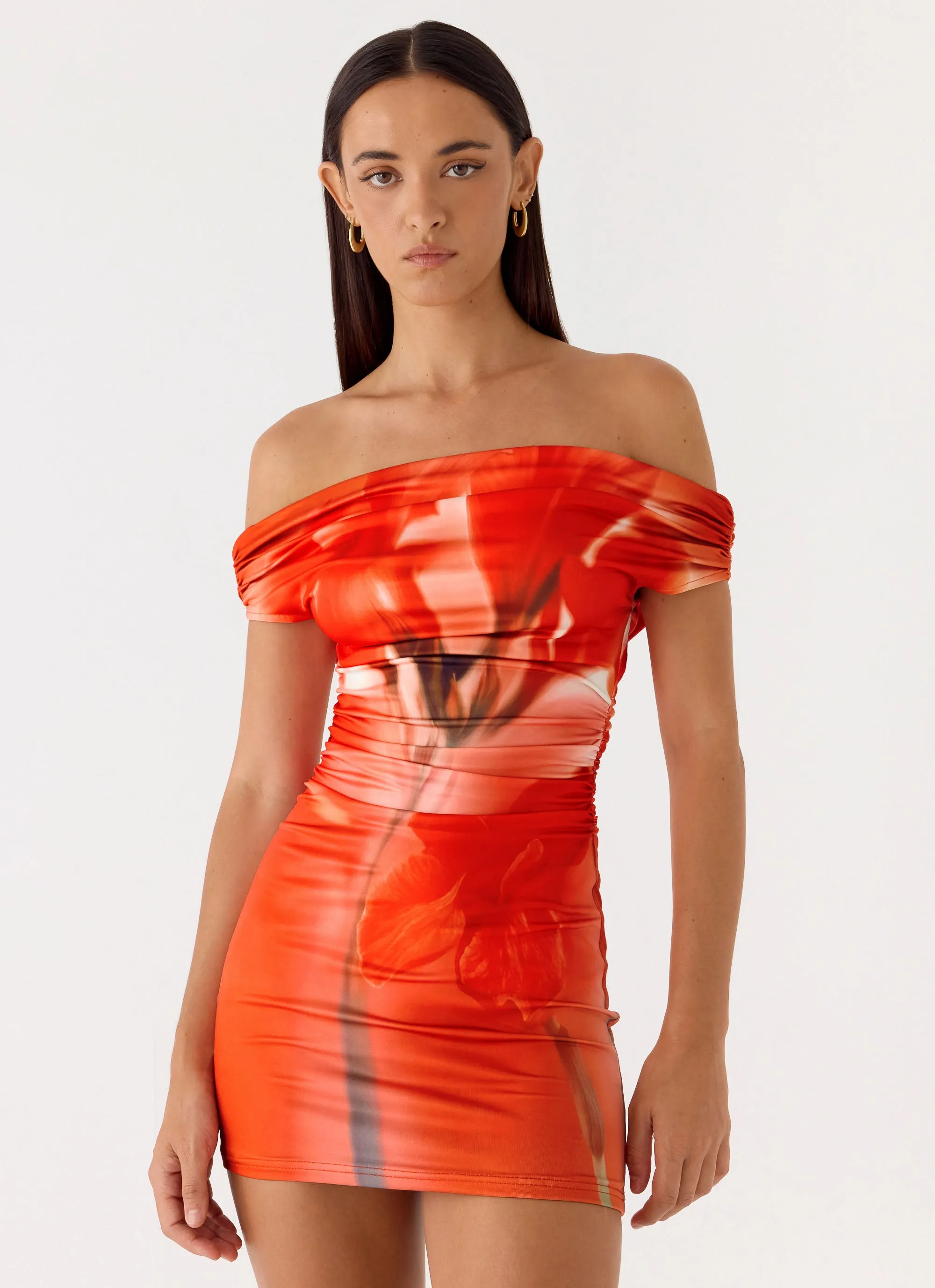 Moka Mini Dress - Fire Petal sold by Peppermayo product image thumbnail 5