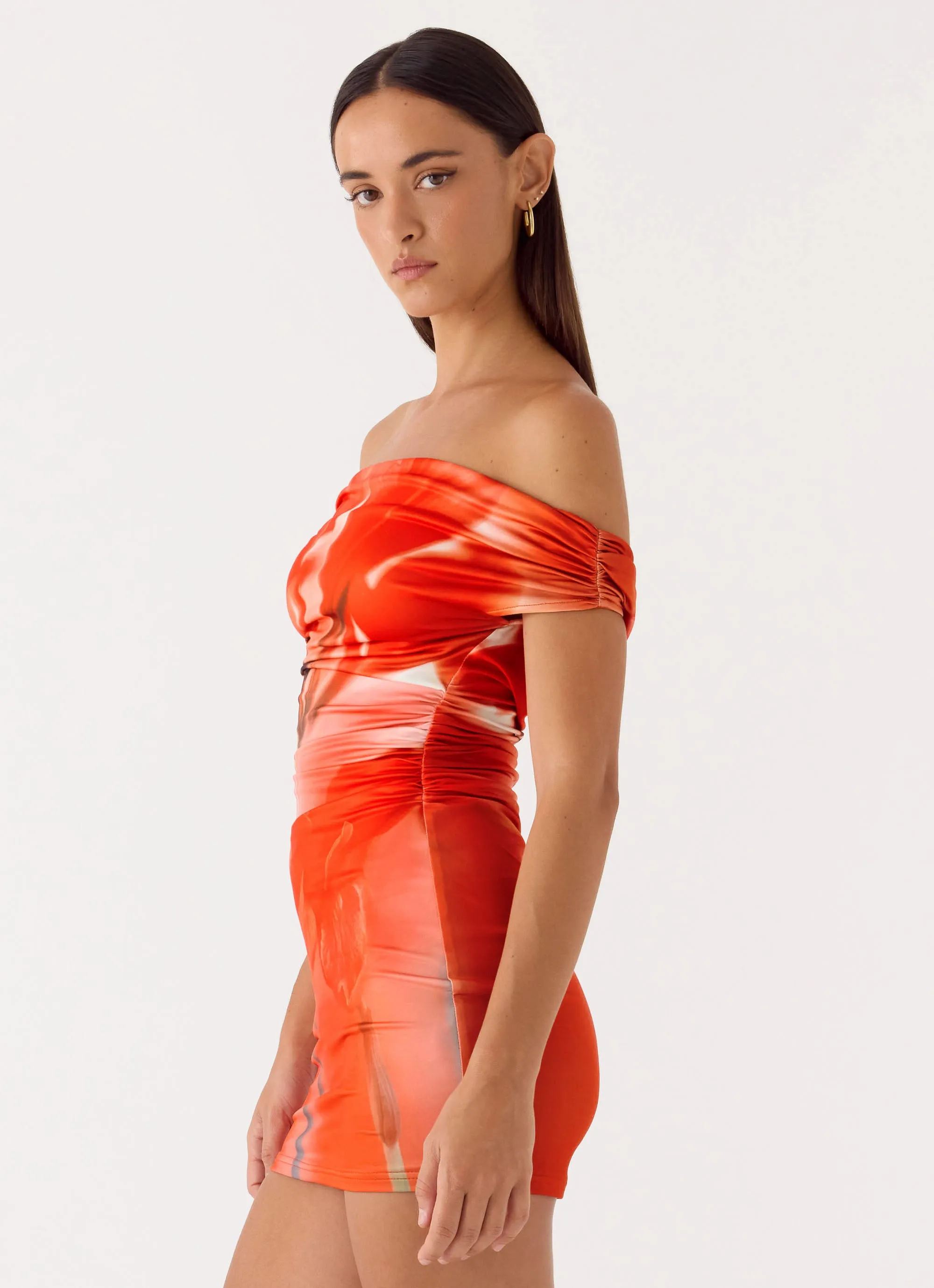 Moka Mini Dress - Fire Petal sold by Peppermayo product image thumbnail 2