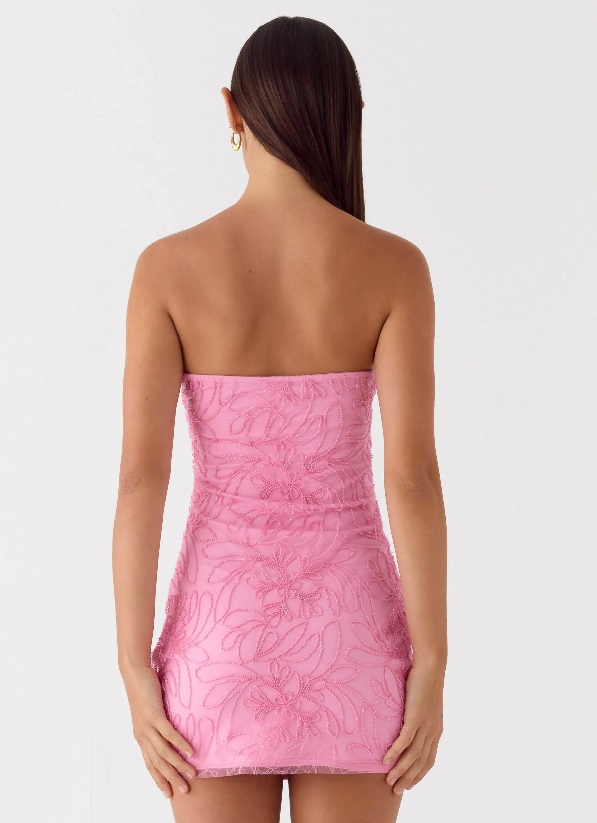 Dangerous Kind Beaded Mini Dress - Pink sold by Peppermayo product image thumbnail 3