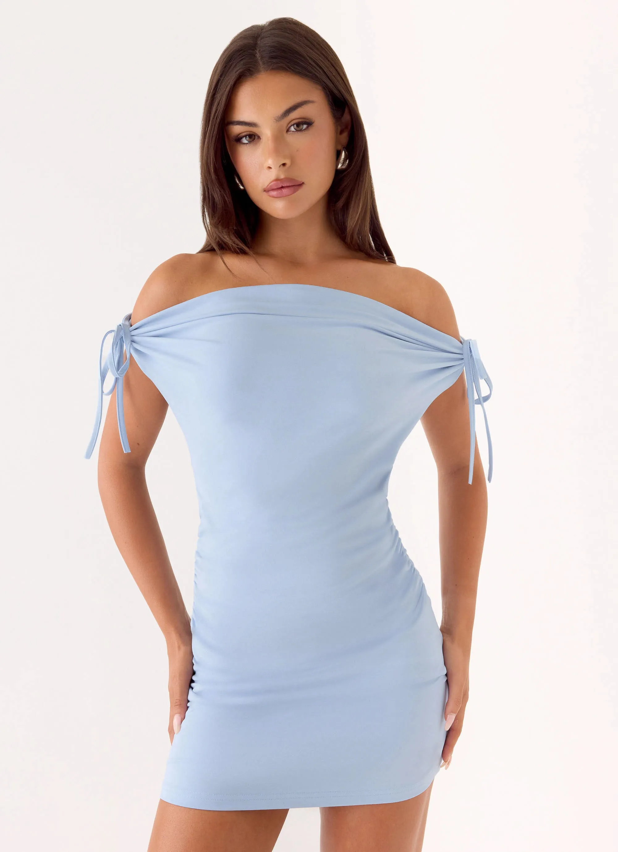 Kenia Multi Wear Mini Dress - Blue sold by Peppermayo