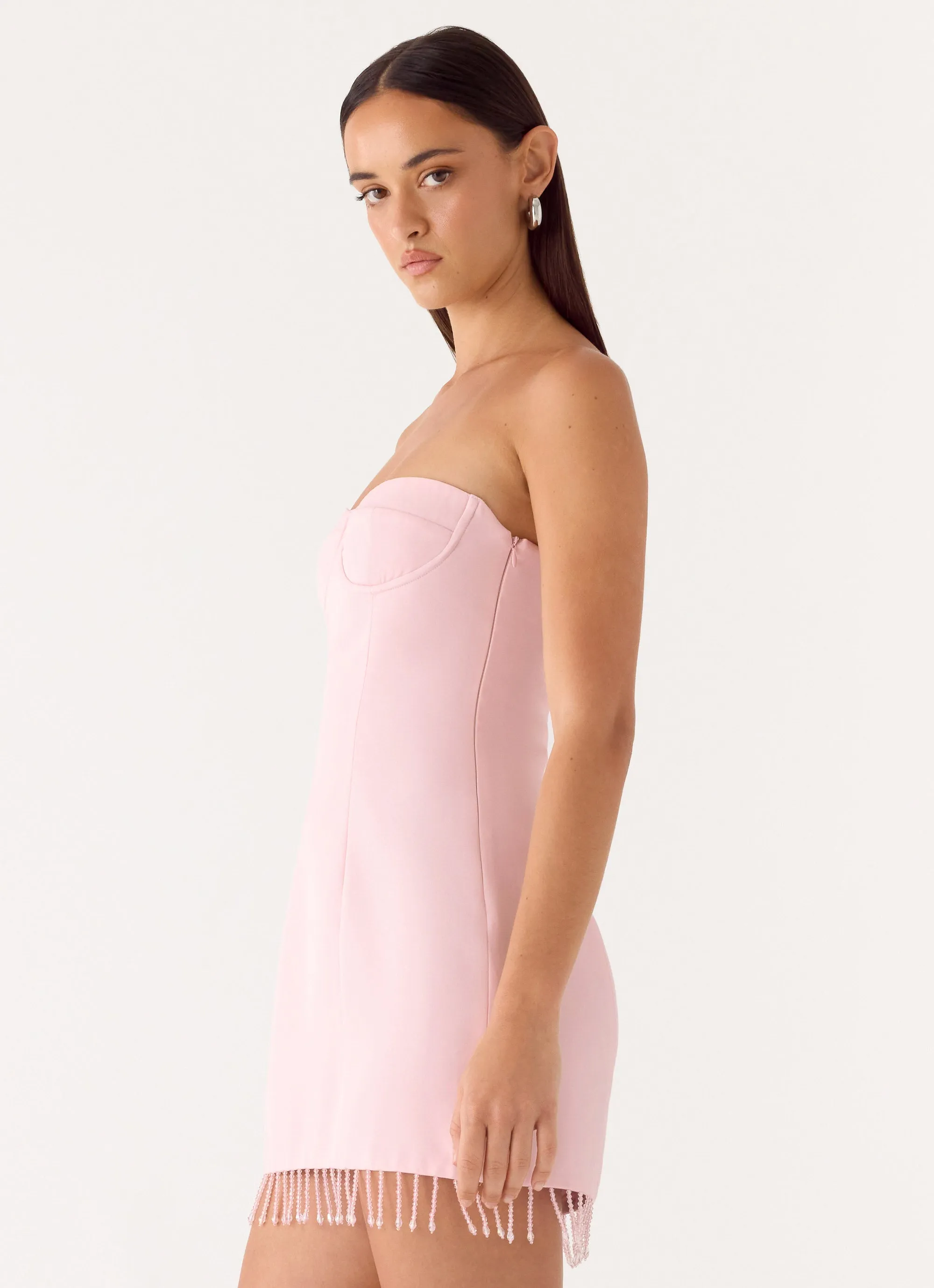 Arista Strapless Mini Dress - Pink sold by Peppermayo product image thumbnail 2