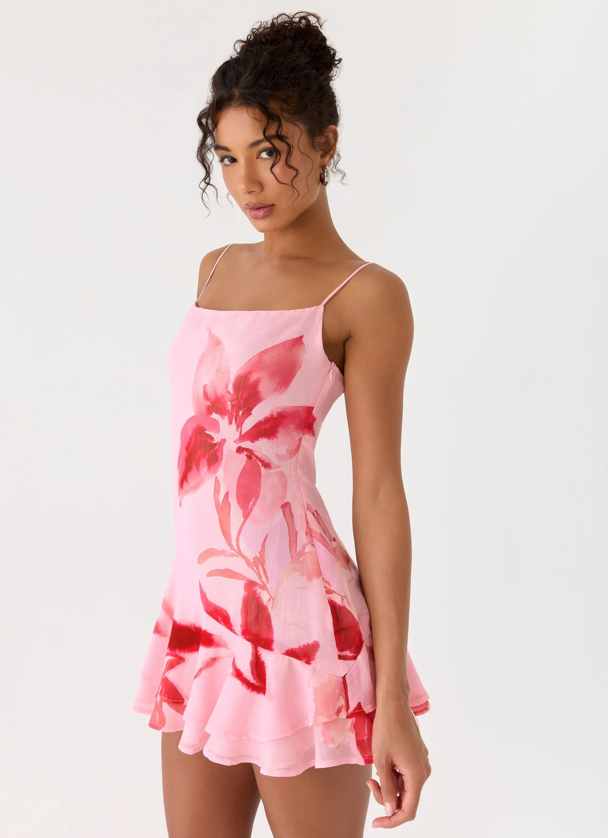 Marisolana Mini Dress - Pink Petal sold by Peppermayo