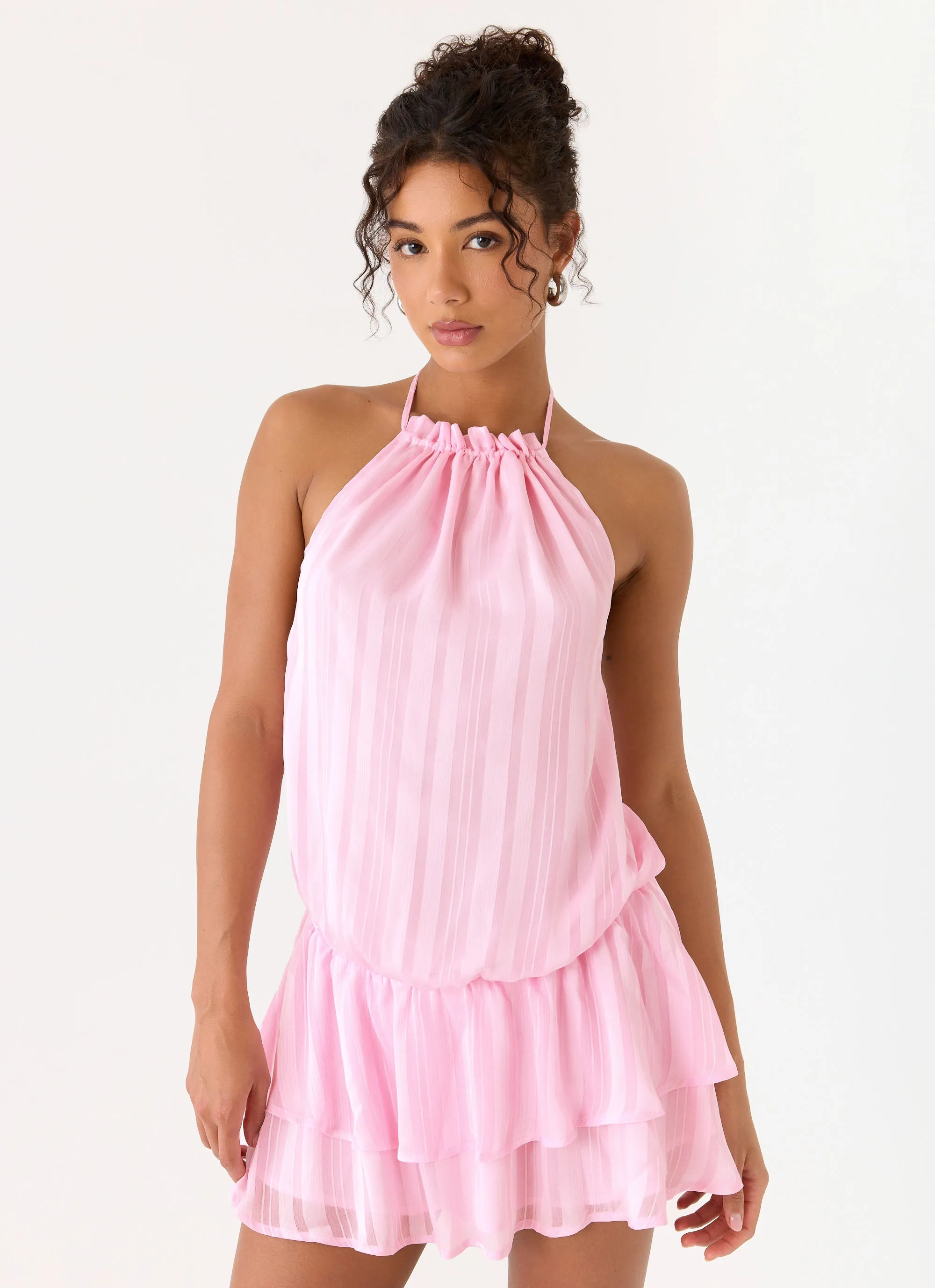 Parade Halter Mini Dress - Pink sold by Peppermayo product image thumbnail 5