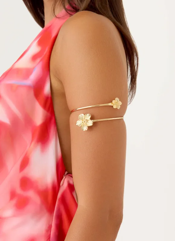 Blooming Love Arm Cuff - Gold made by Peppermayo