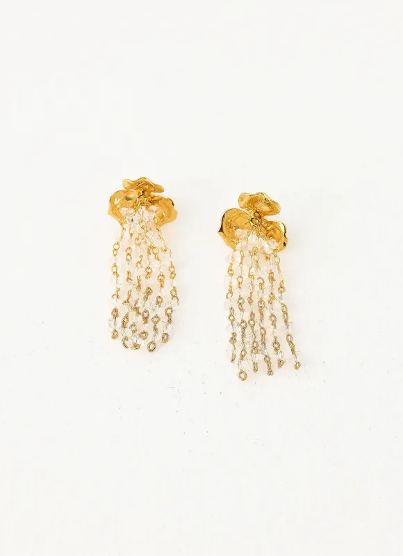Golden Bloom Earrings - Gold sold by Peppermayo