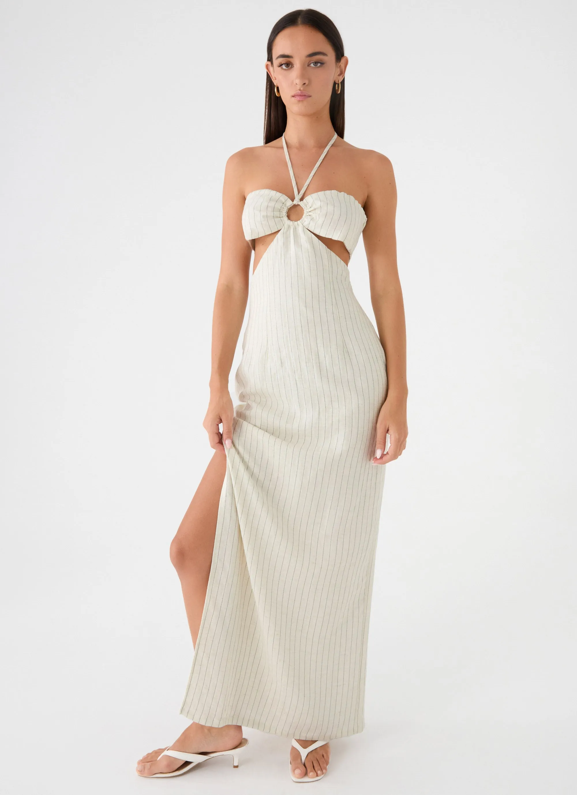 Laid Bare Maxi Dress - Desert Stripe sold by Peppermayo product image thumbnail 4