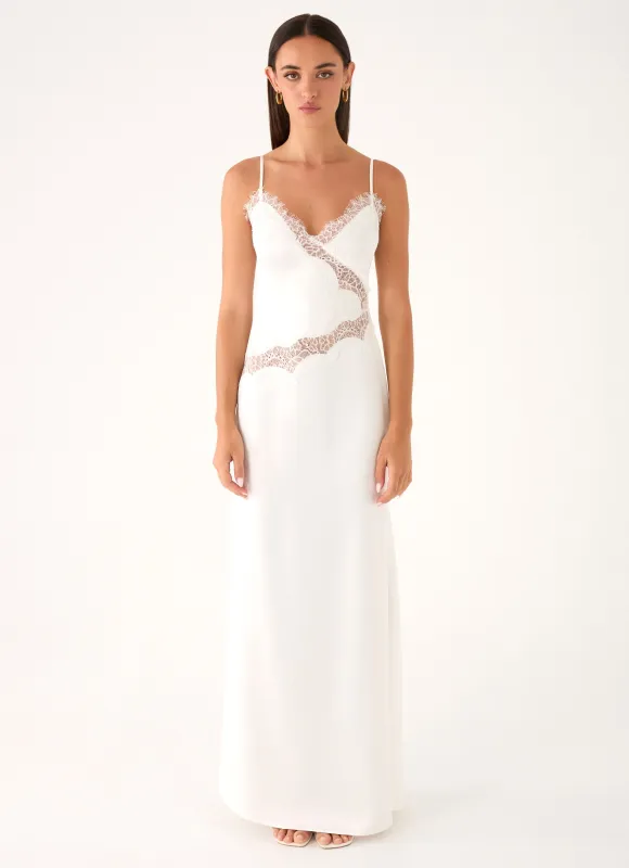 Velisse Maxi Dress - White made by Peppermayo