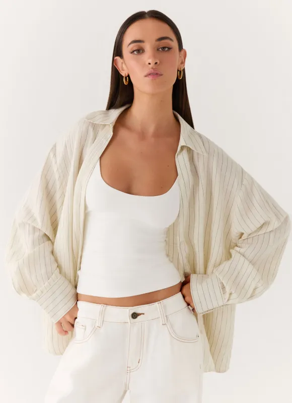 Alessio Shirt - Desert Stripe made by Peppermayo