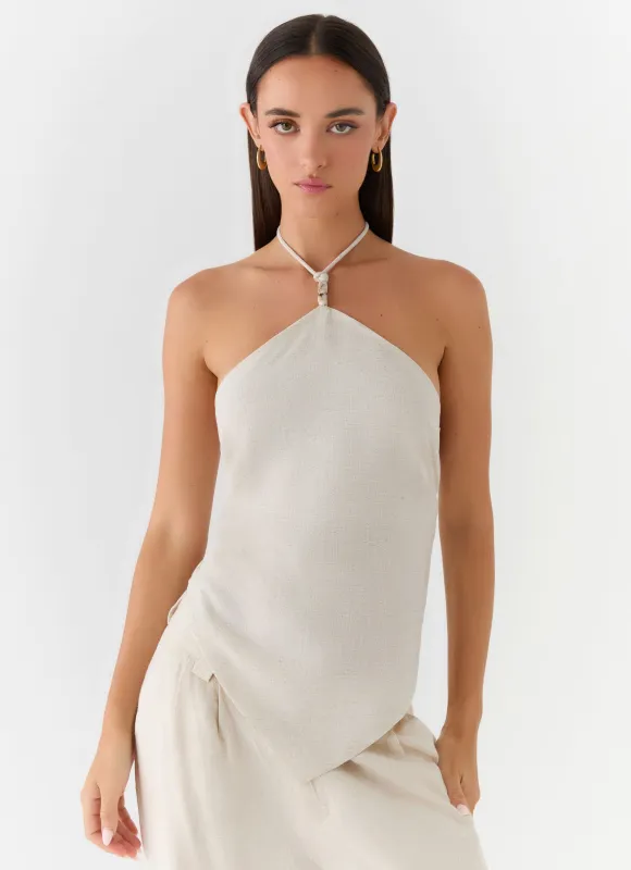Julissa Halter Top - Oat made by Peppermayo