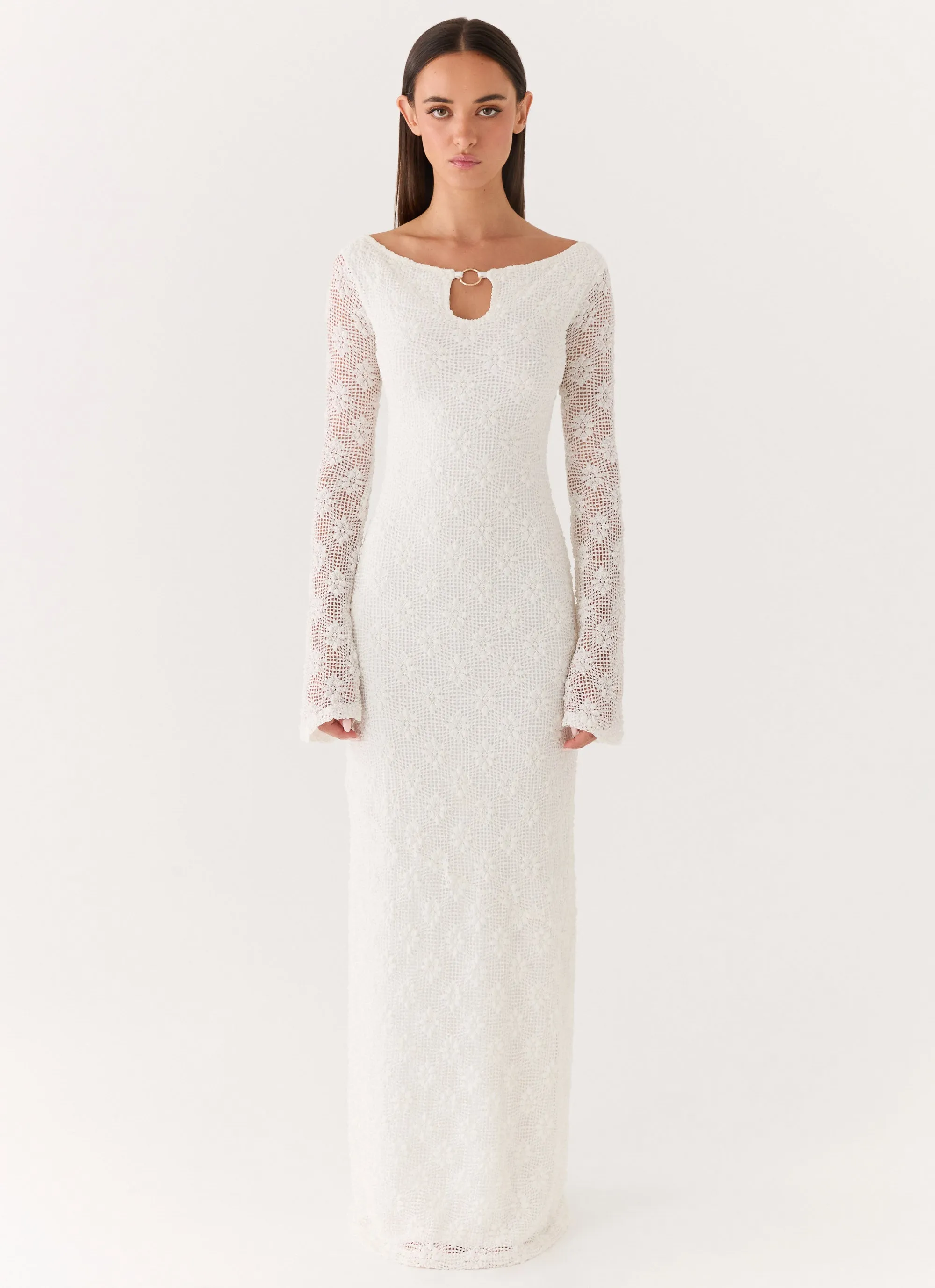 Theresea Maxi Dress - White sold by Peppermayo