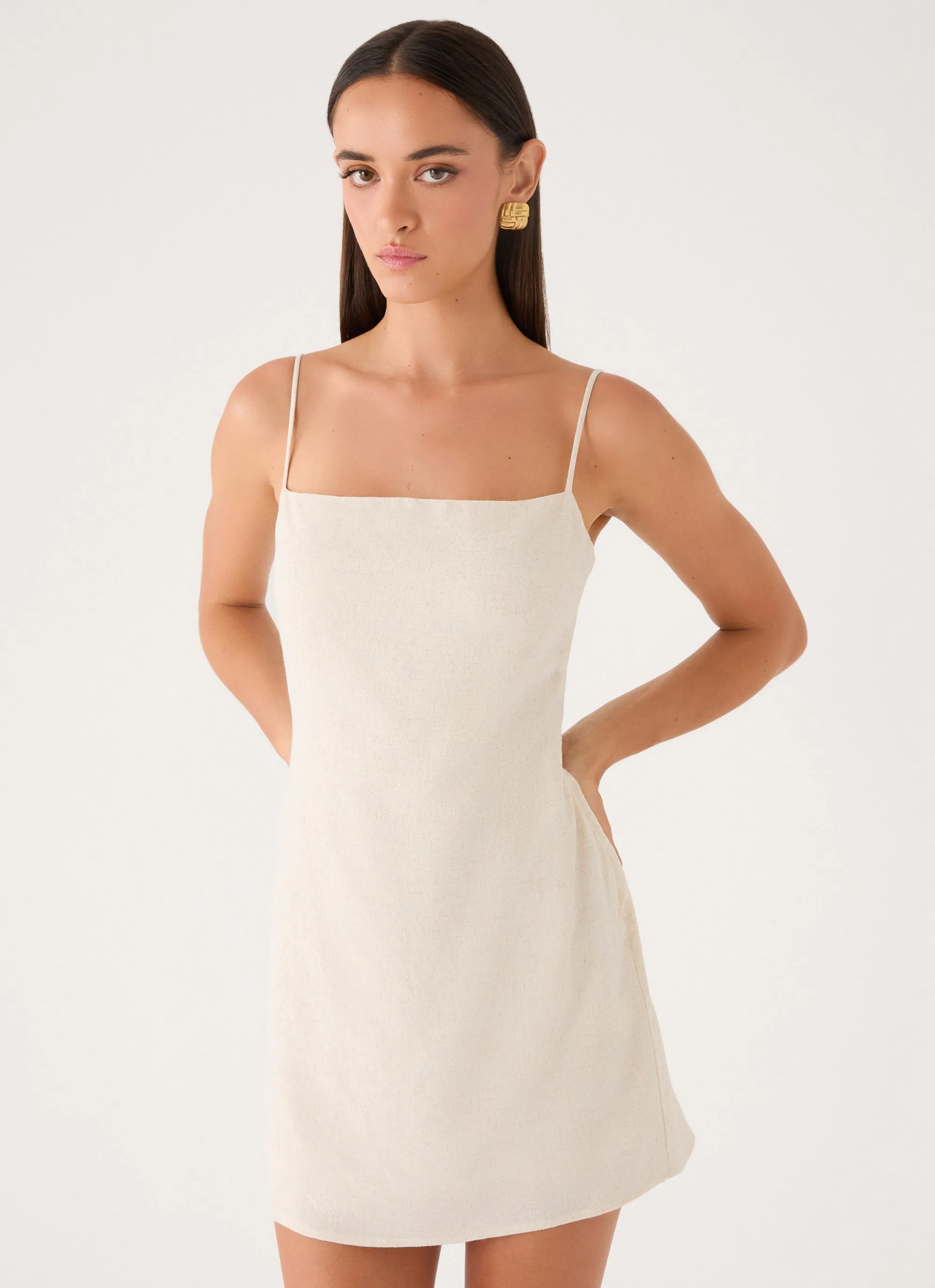 Bailee Mini Dress - Oatmeal sold by Peppermayo product image thumbnail 5