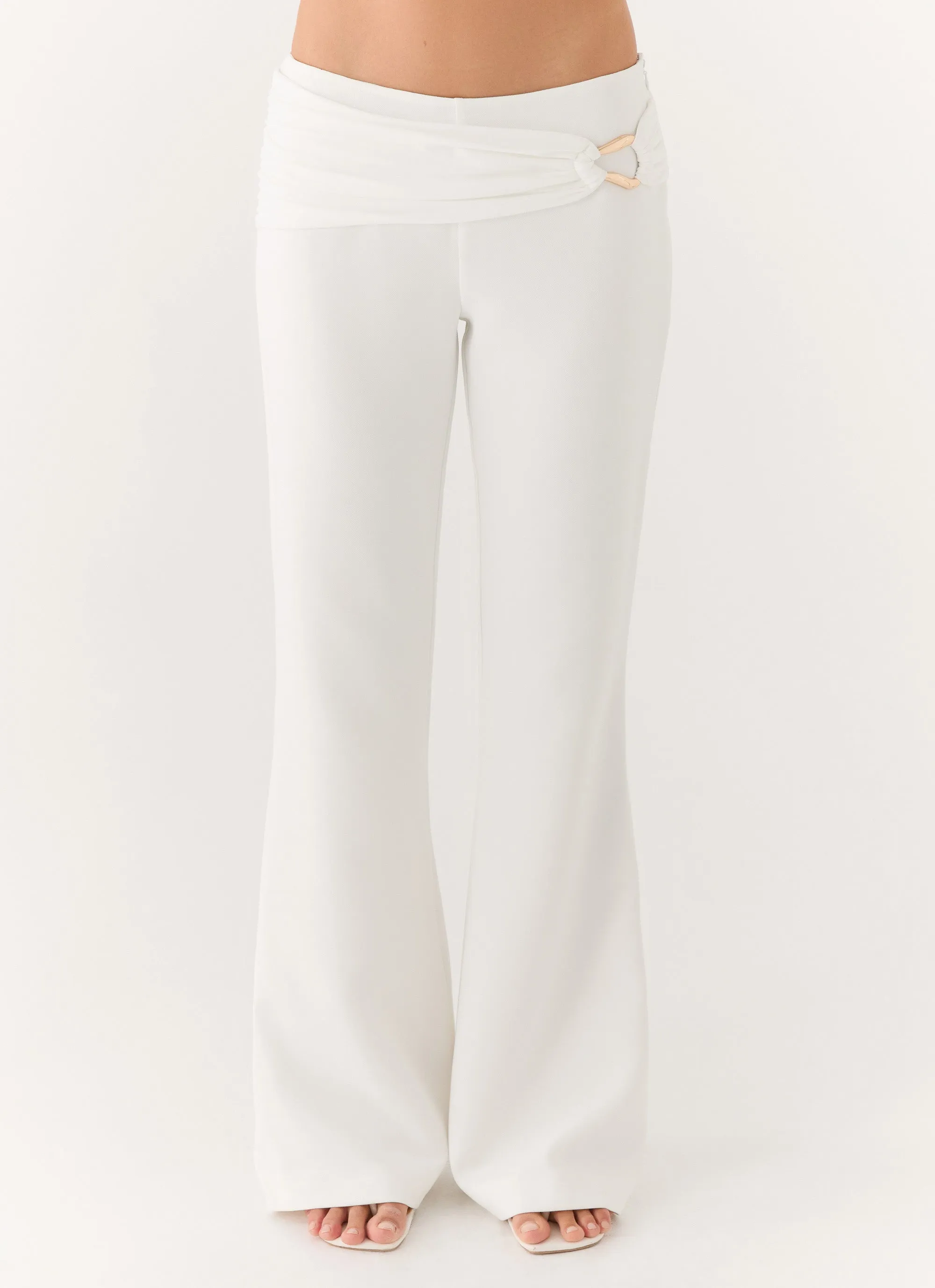 Shaniqua Pant - White sold by Peppermayo
