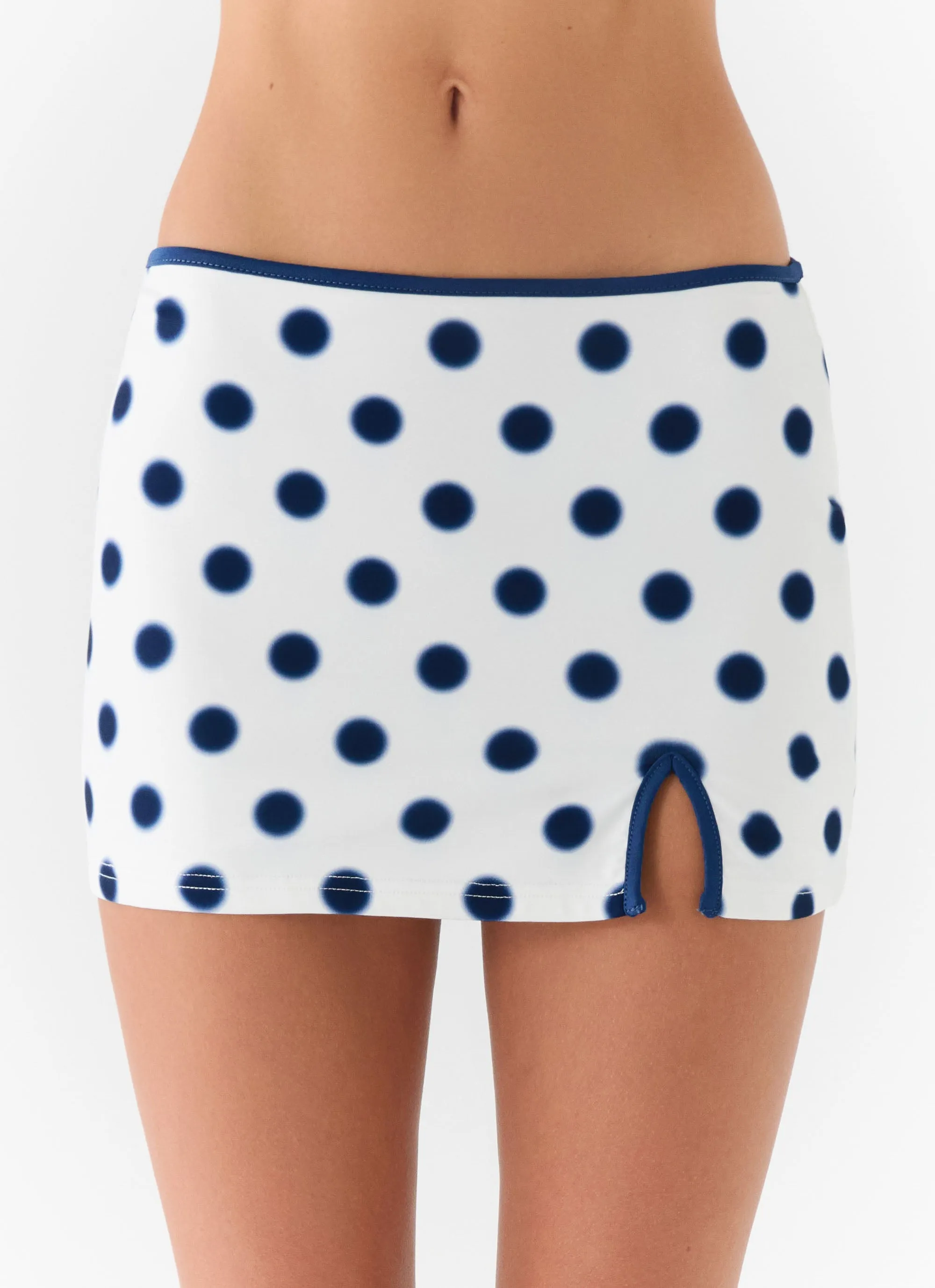Elliot Mini Skirt - Porcelain Blue Polka Dot sold by Peppermayo product image thumbnail 5