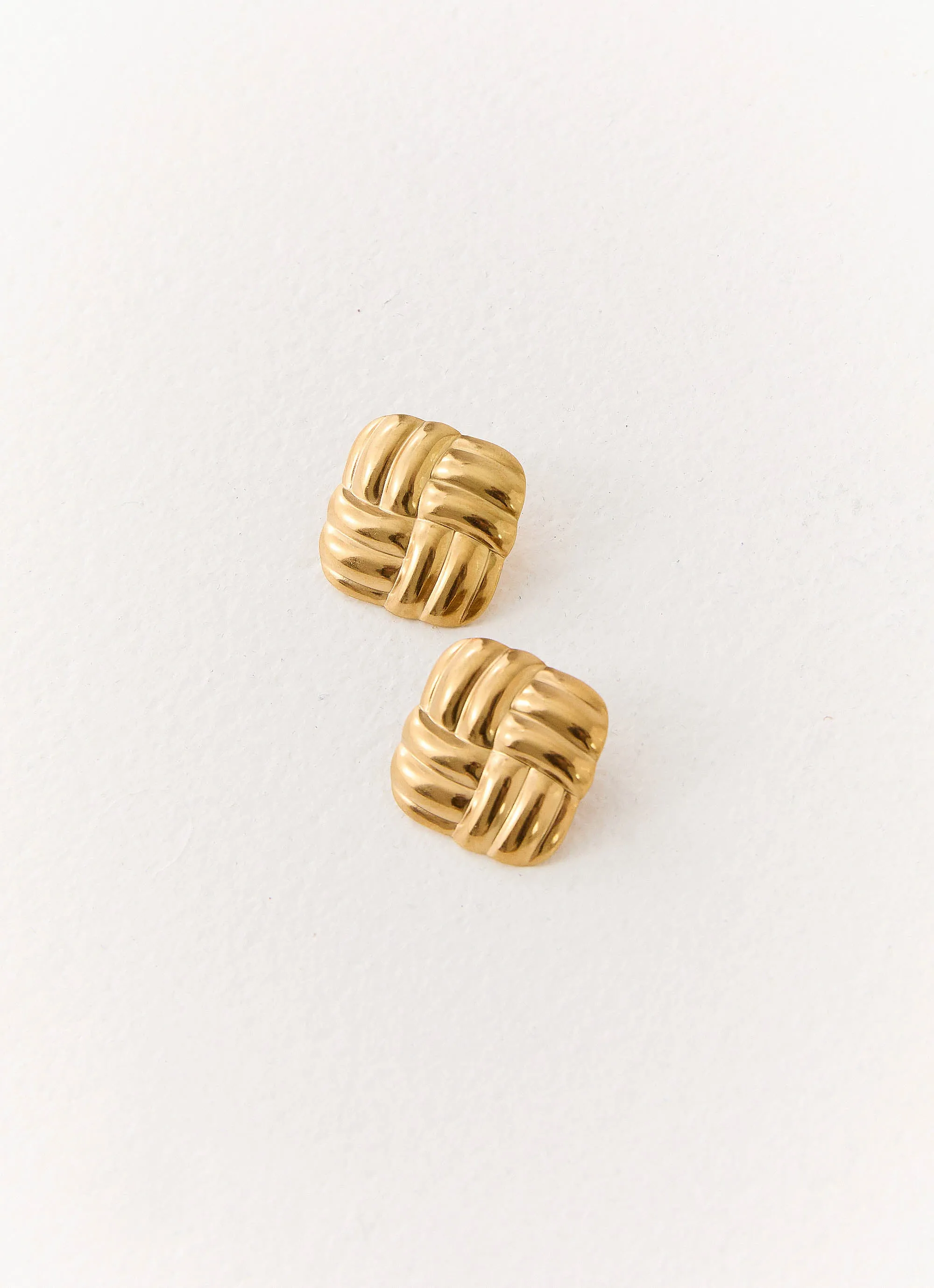 Main Thing Earrings - Gold sold by Peppermayo