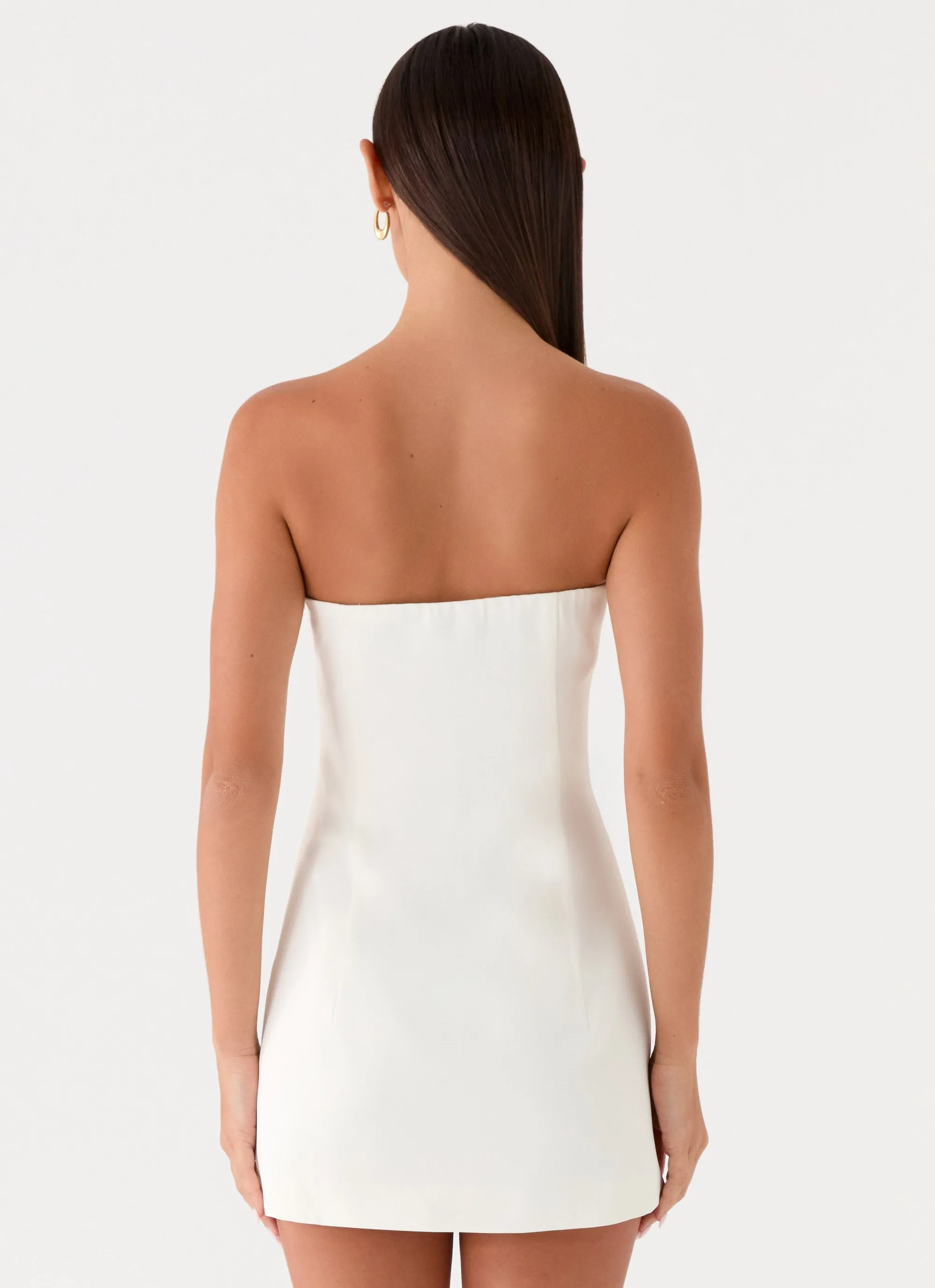 Della Strapless Mini Dress - White sold by Peppermayo product image thumbnail 3