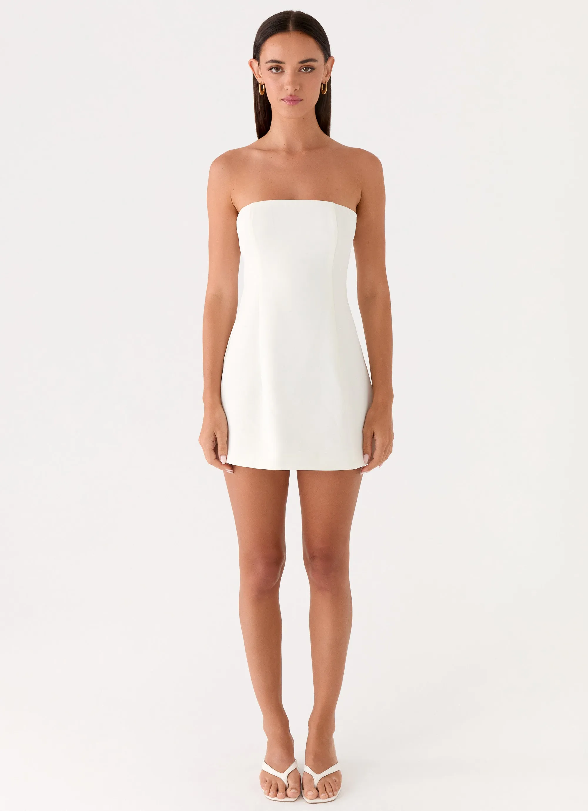 Della Strapless Mini Dress - White sold by Peppermayo product image thumbnail 5