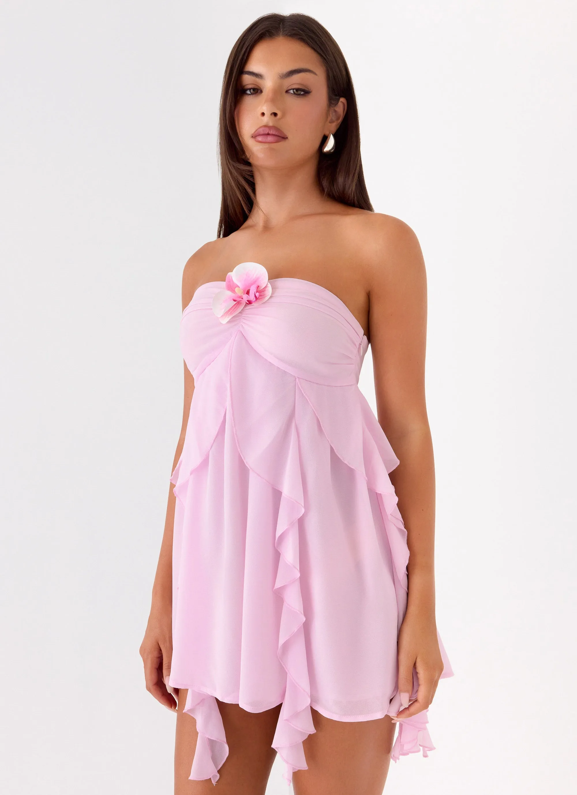 Amadine Mini Dress - Pink sold by Peppermayo