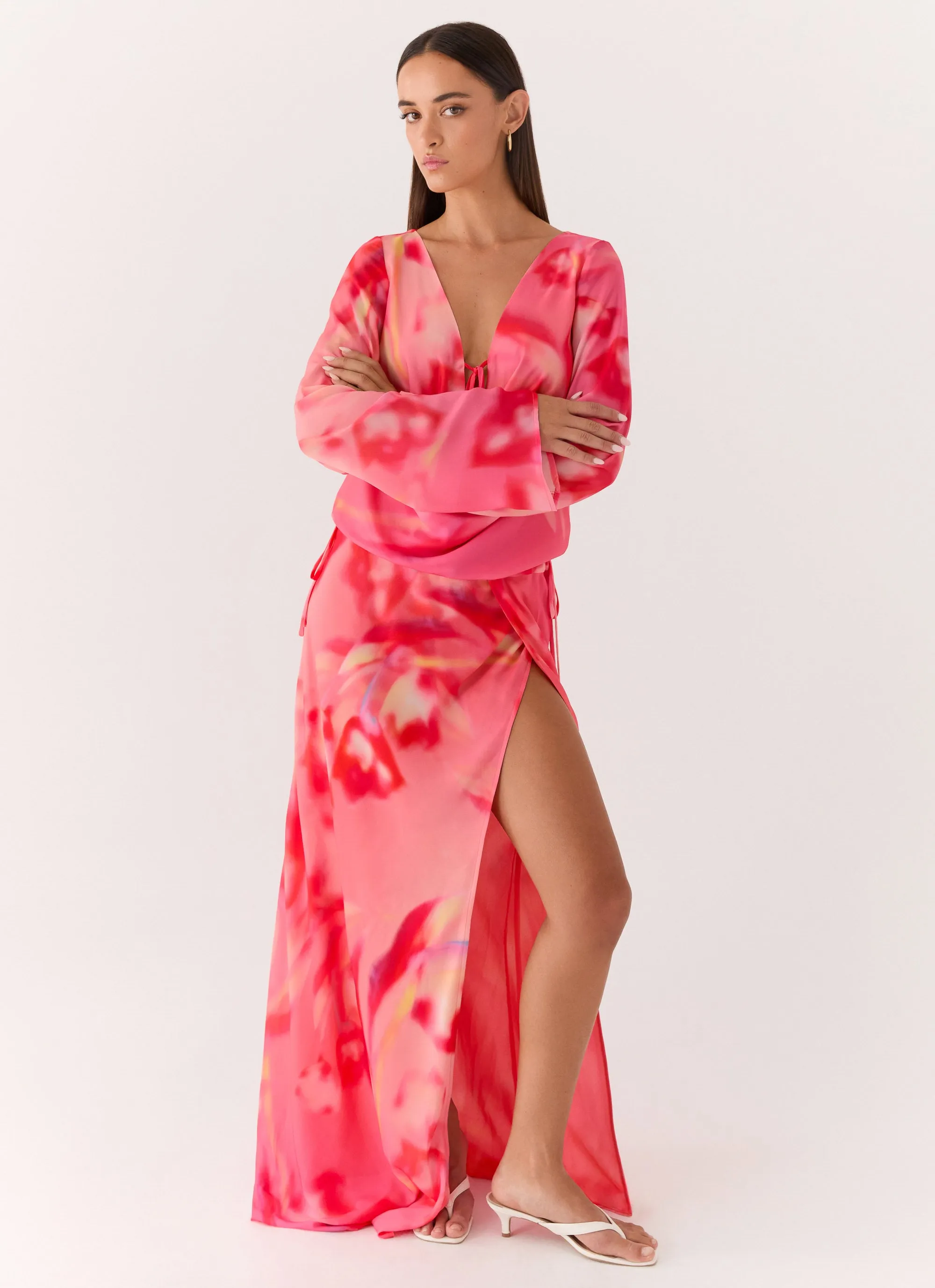 Rafaella Maxi Dress - Sun Blushed Bloom sold by Peppermayo product image thumbnail 5