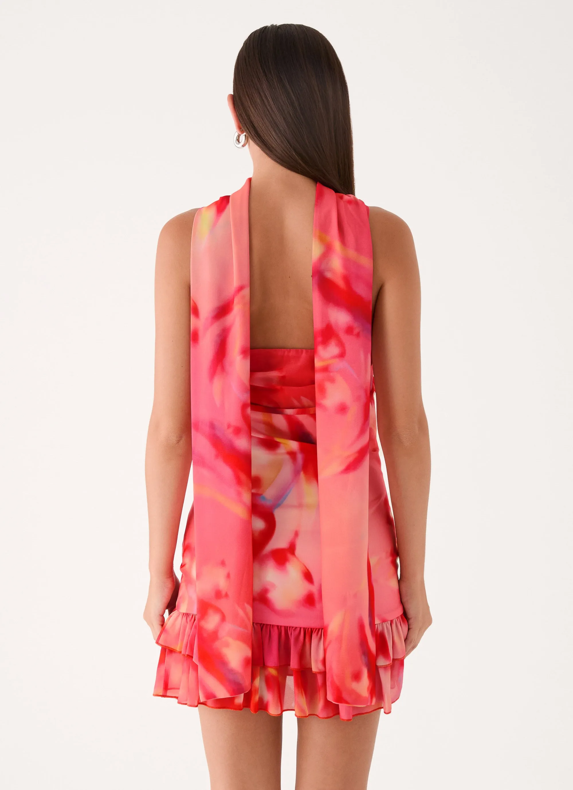 Manon Scarf Mini Dress - Sun Blushed Bloom sold by Peppermayo product image thumbnail 2