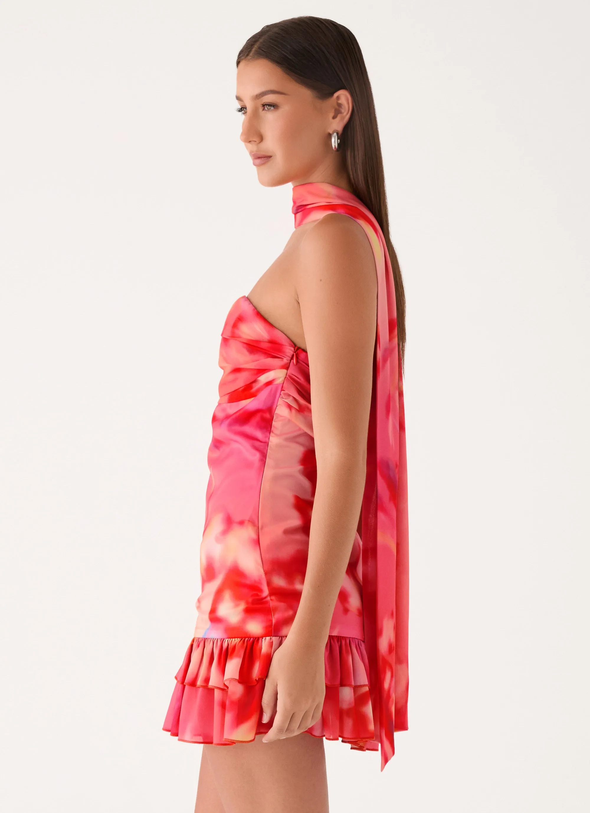 Manon Scarf Mini Dress - Sun Blushed Bloom sold by Peppermayo product image thumbnail 3