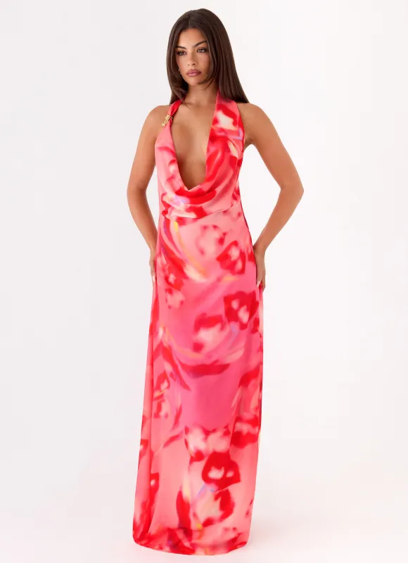 Lalia Maxi Dress - Sun Blushed Bloom made by Peppermayo