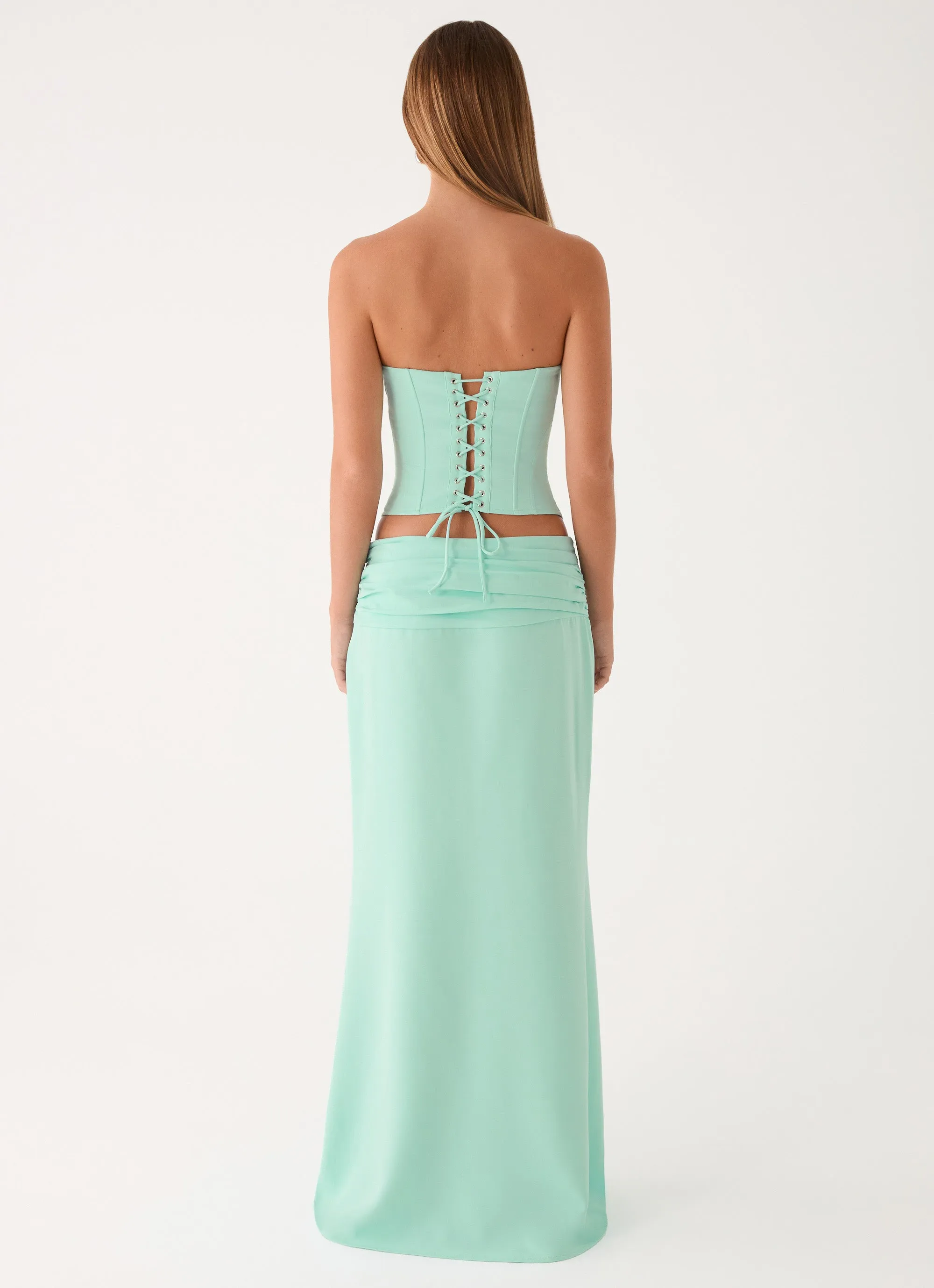 Tillie Maxi Skirt - Aqua sold by Peppermayo product image thumbnail 5