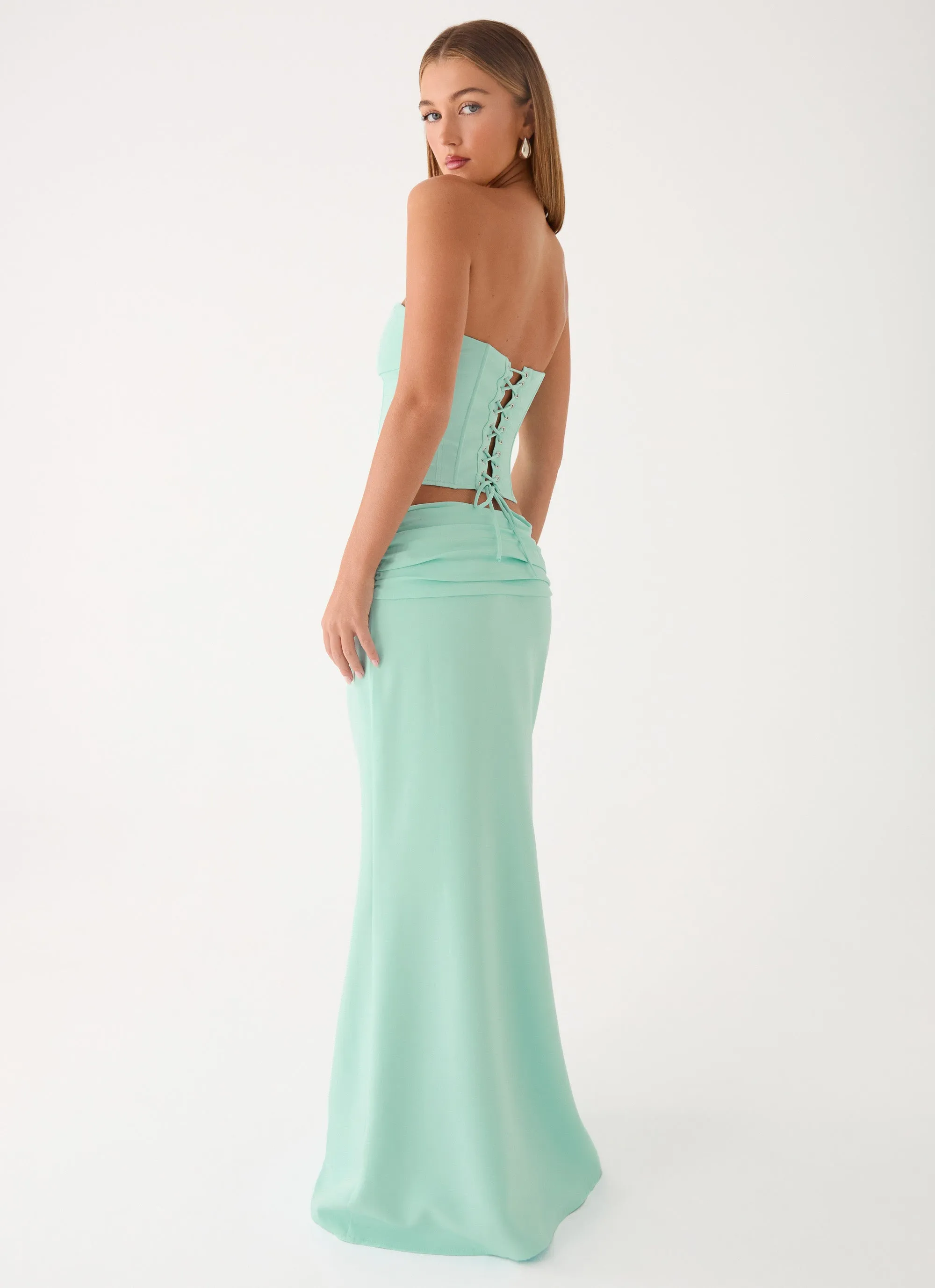 Tillie Maxi Skirt - Aqua sold by Peppermayo product image thumbnail 2