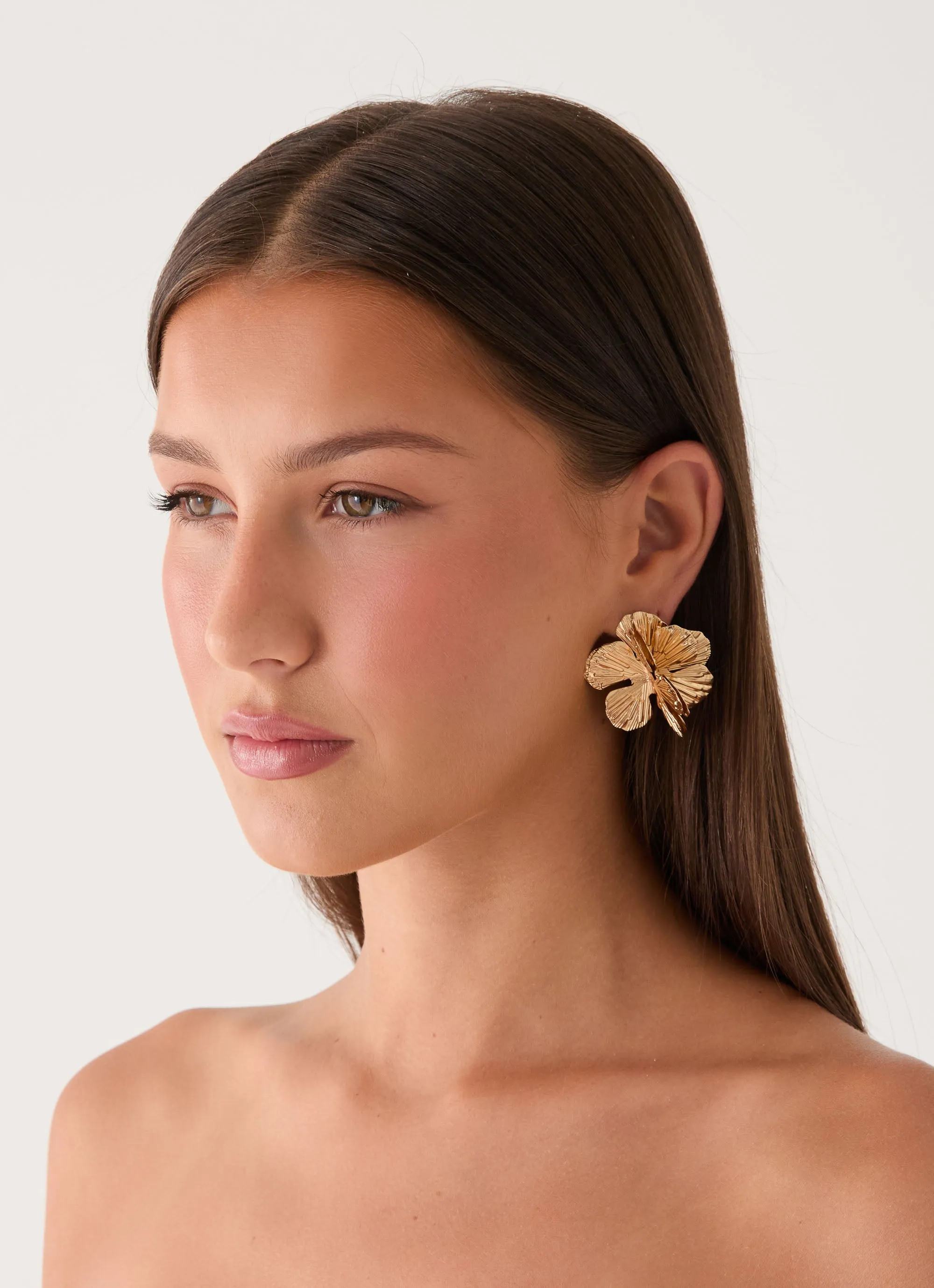 Peachy Dream Earrings - Gold sold by Peppermayo product image thumbnail 3