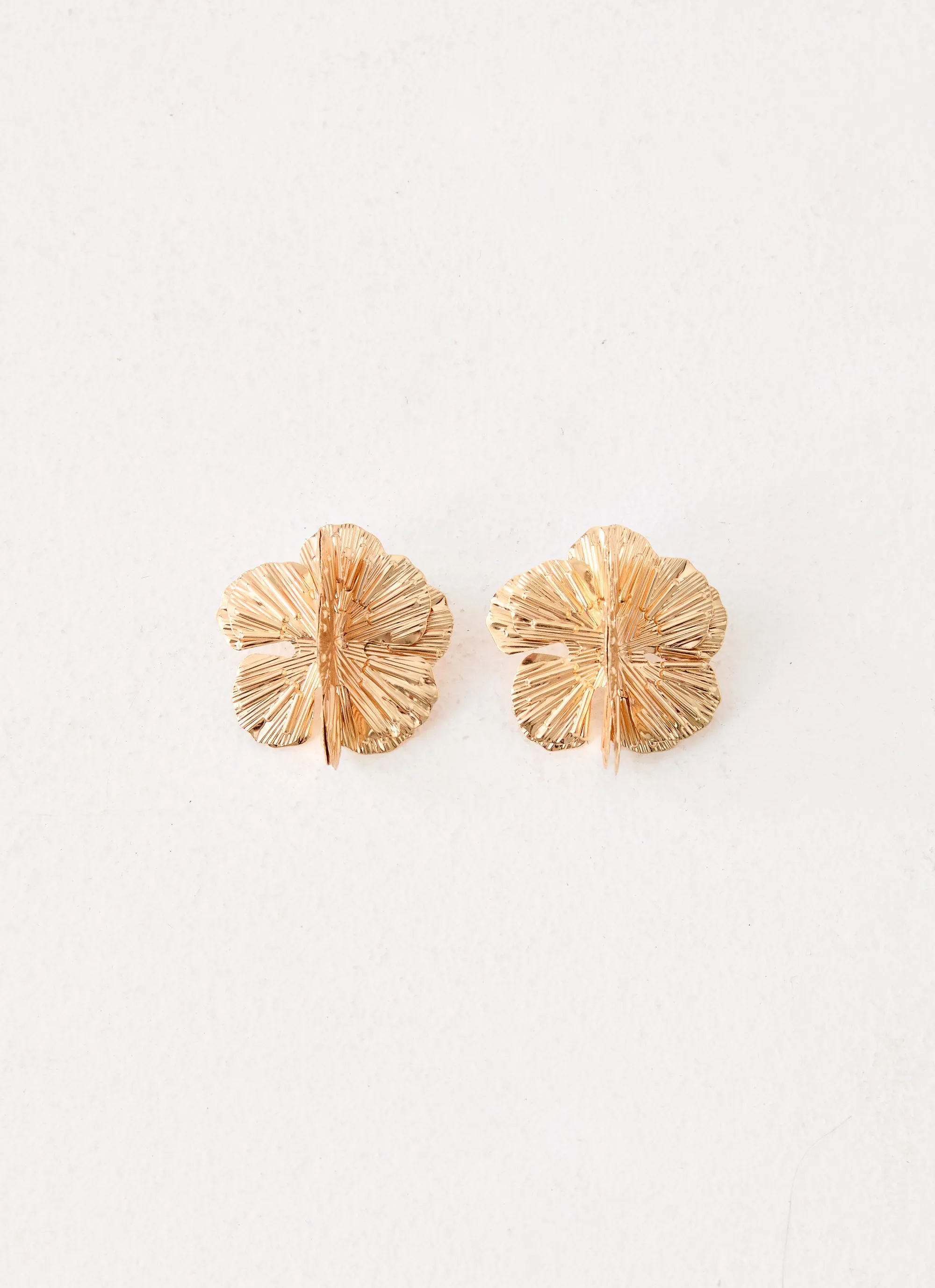 Peachy Dream Earrings - Gold sold by Peppermayo
