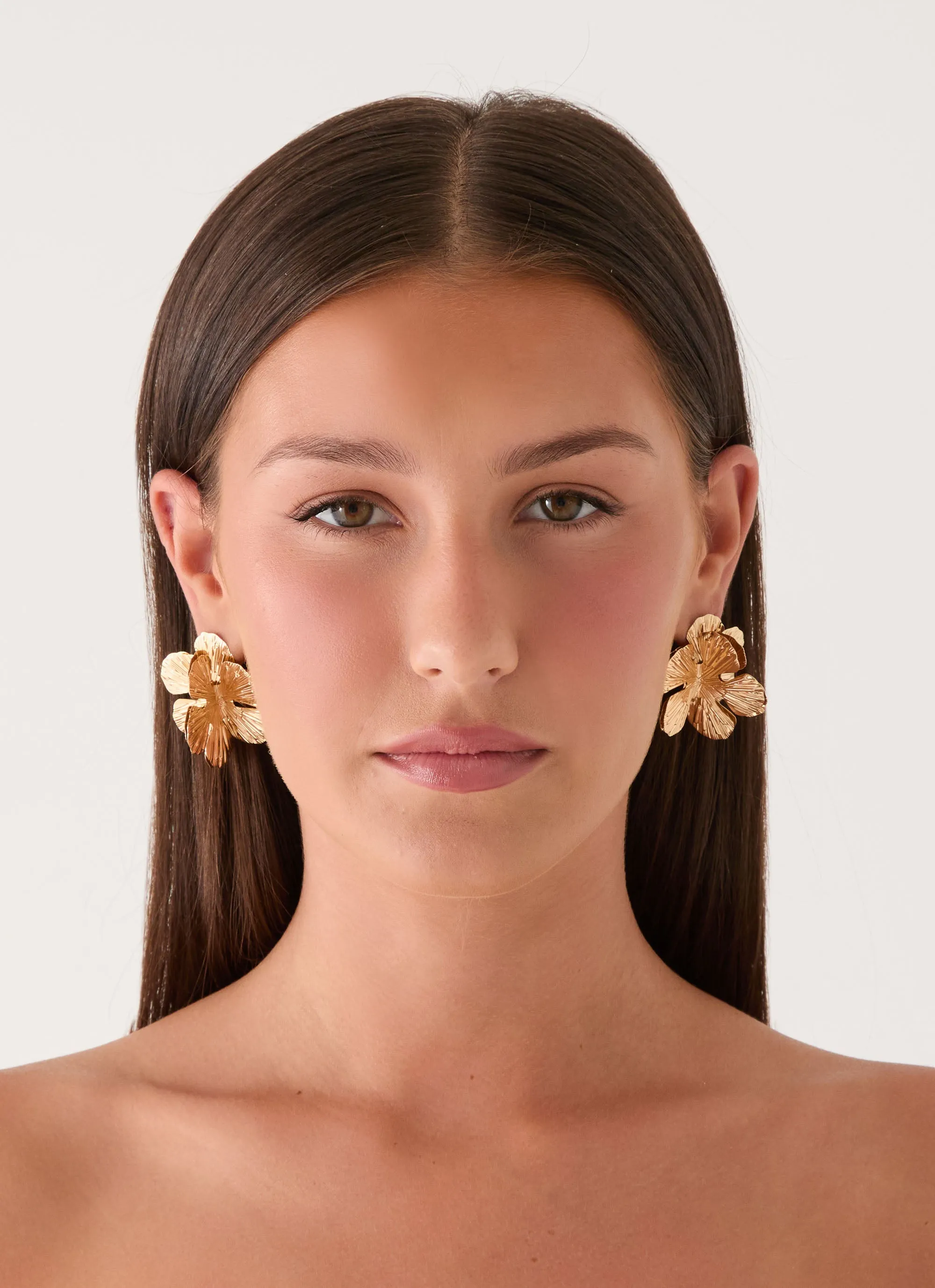 Peachy Dream Earrings - Gold sold by Peppermayo product image thumbnail 2