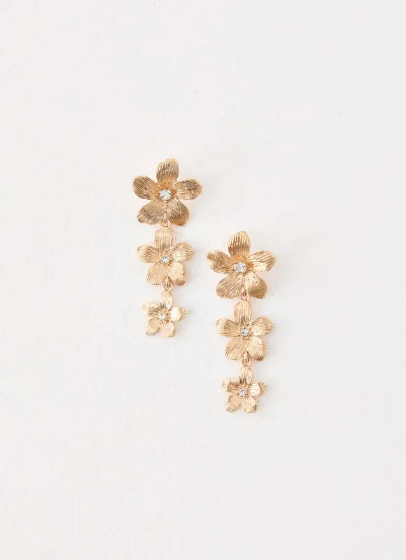 Sorbet Fizz Earrings - Gold made by Peppermayo